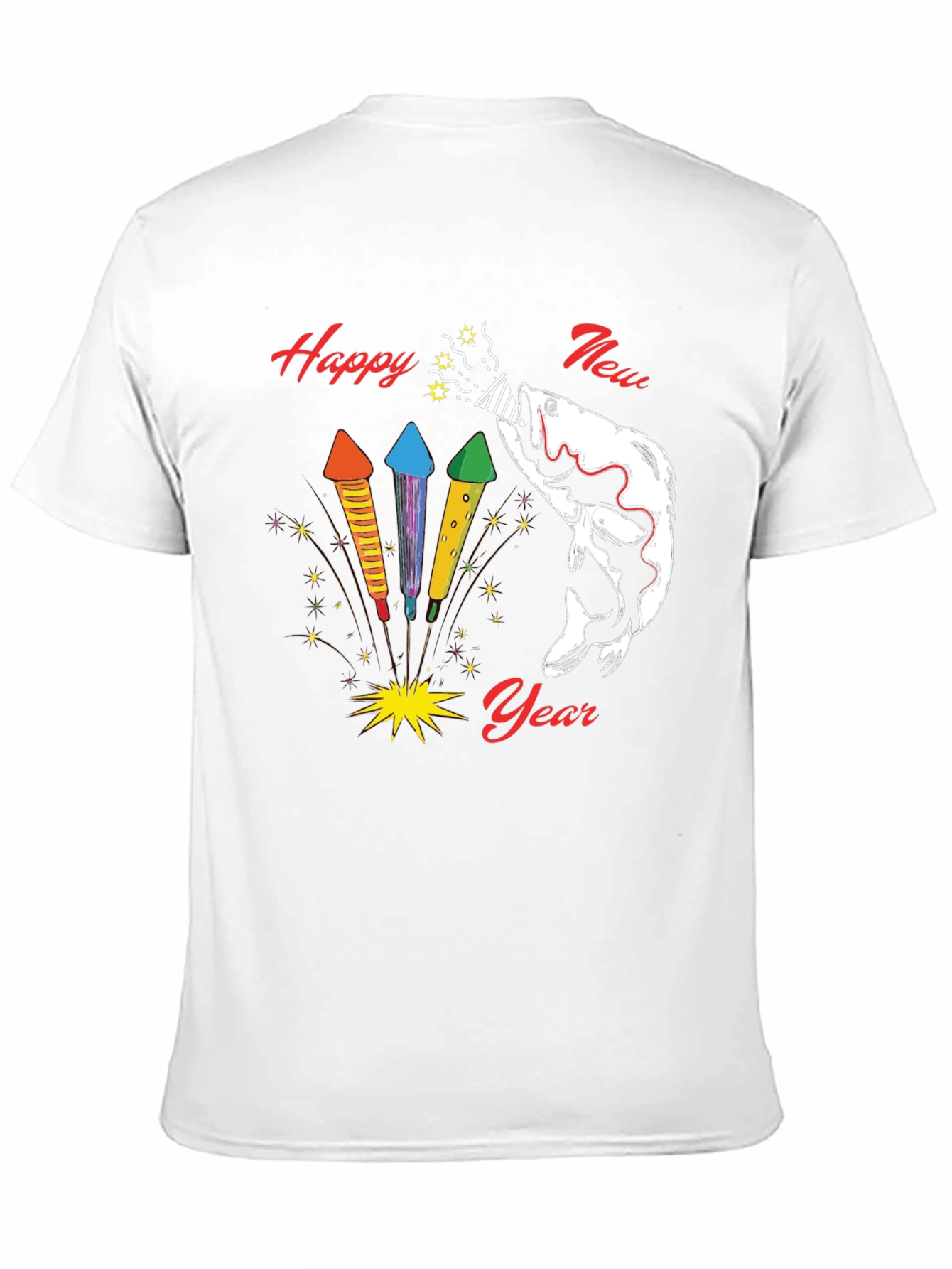 Happy New Year Fishing T-Shirt