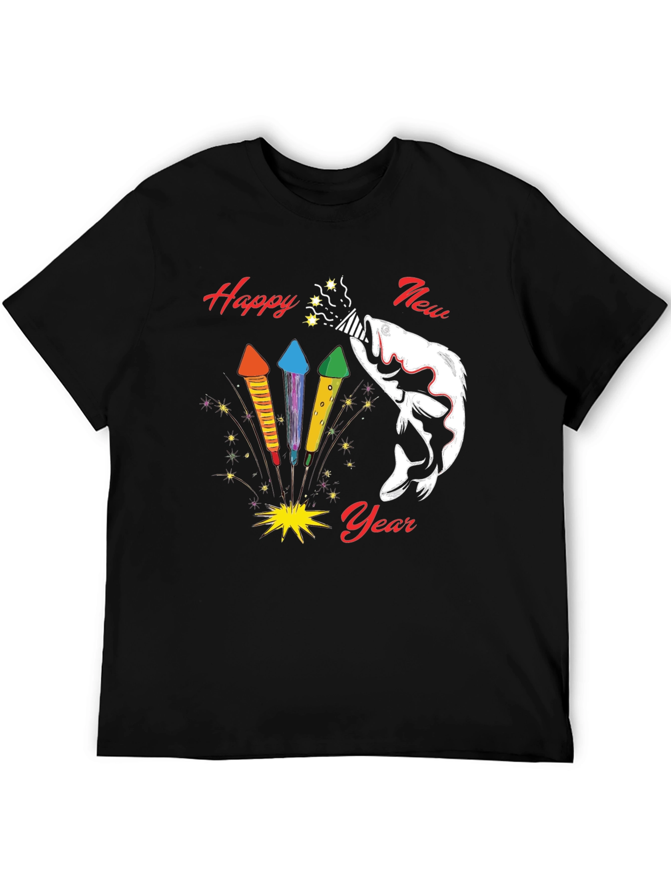Happy New Year Fishing T-Shirt
