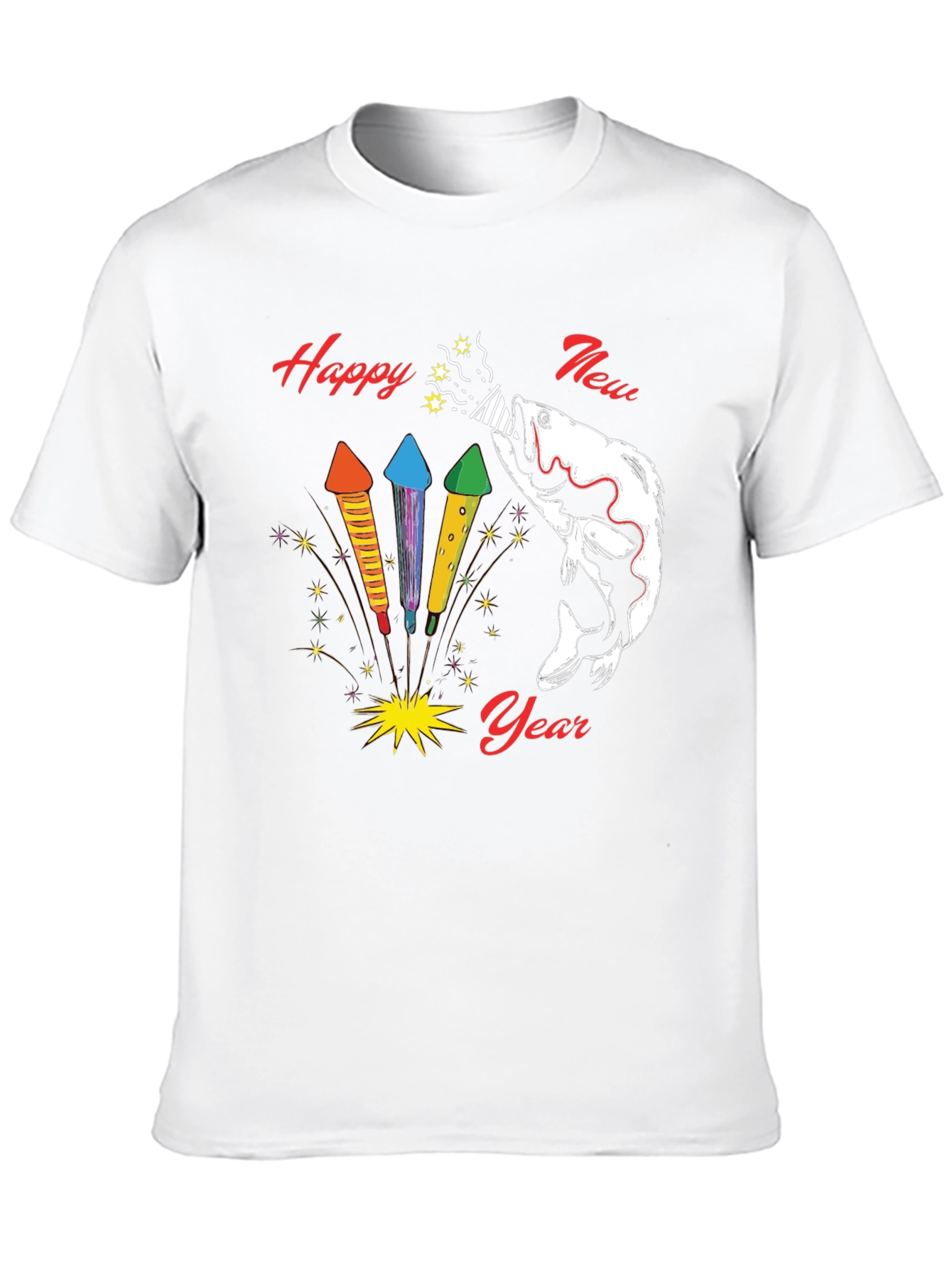 Happy New Year Fishing T-Shirt