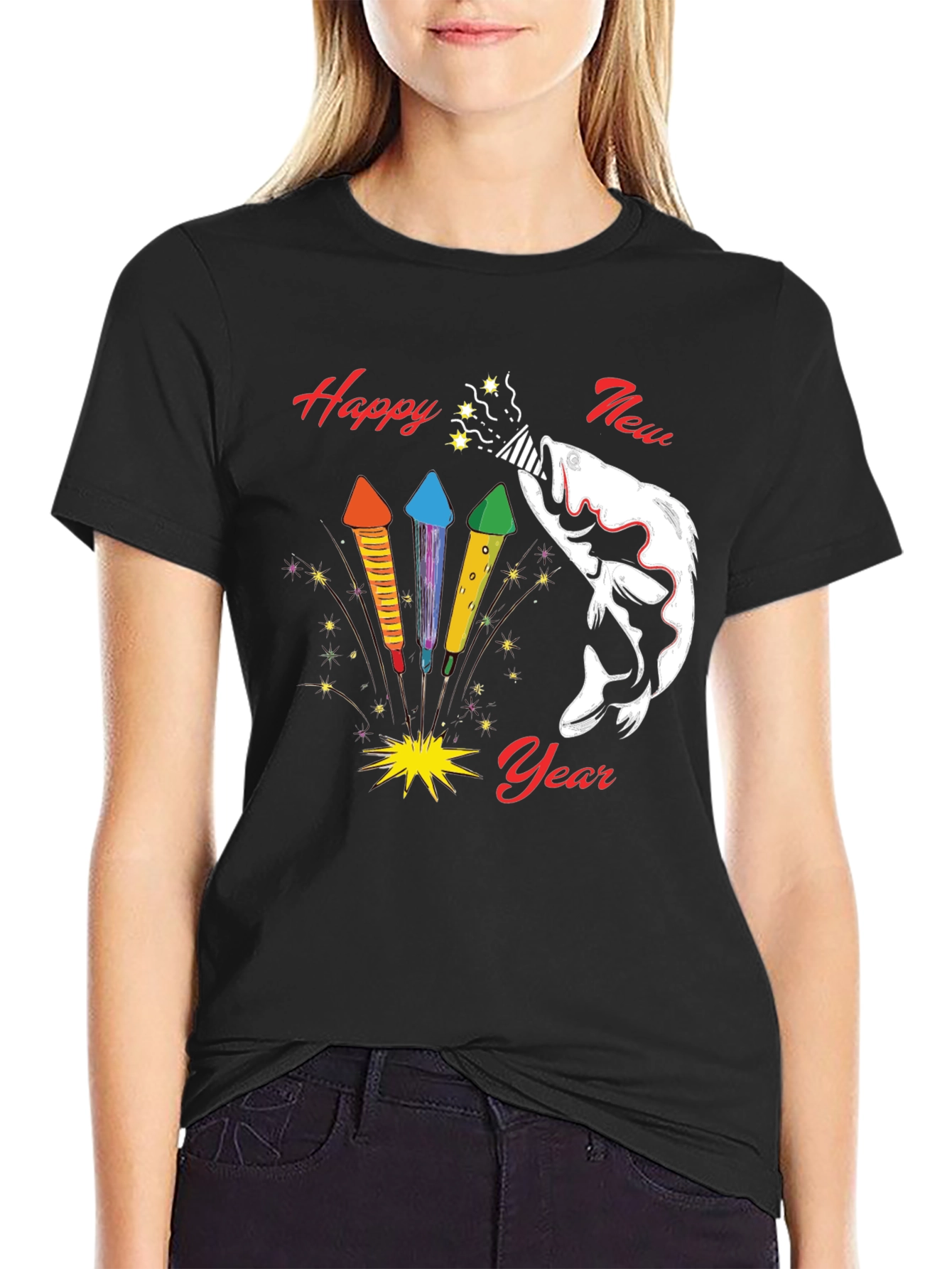 Happy New Year Fishing T-Shirt