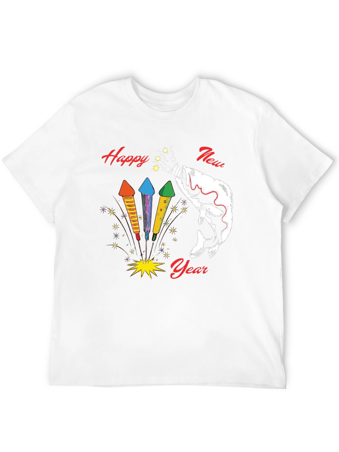 Happy New Year Fishing T-Shirt