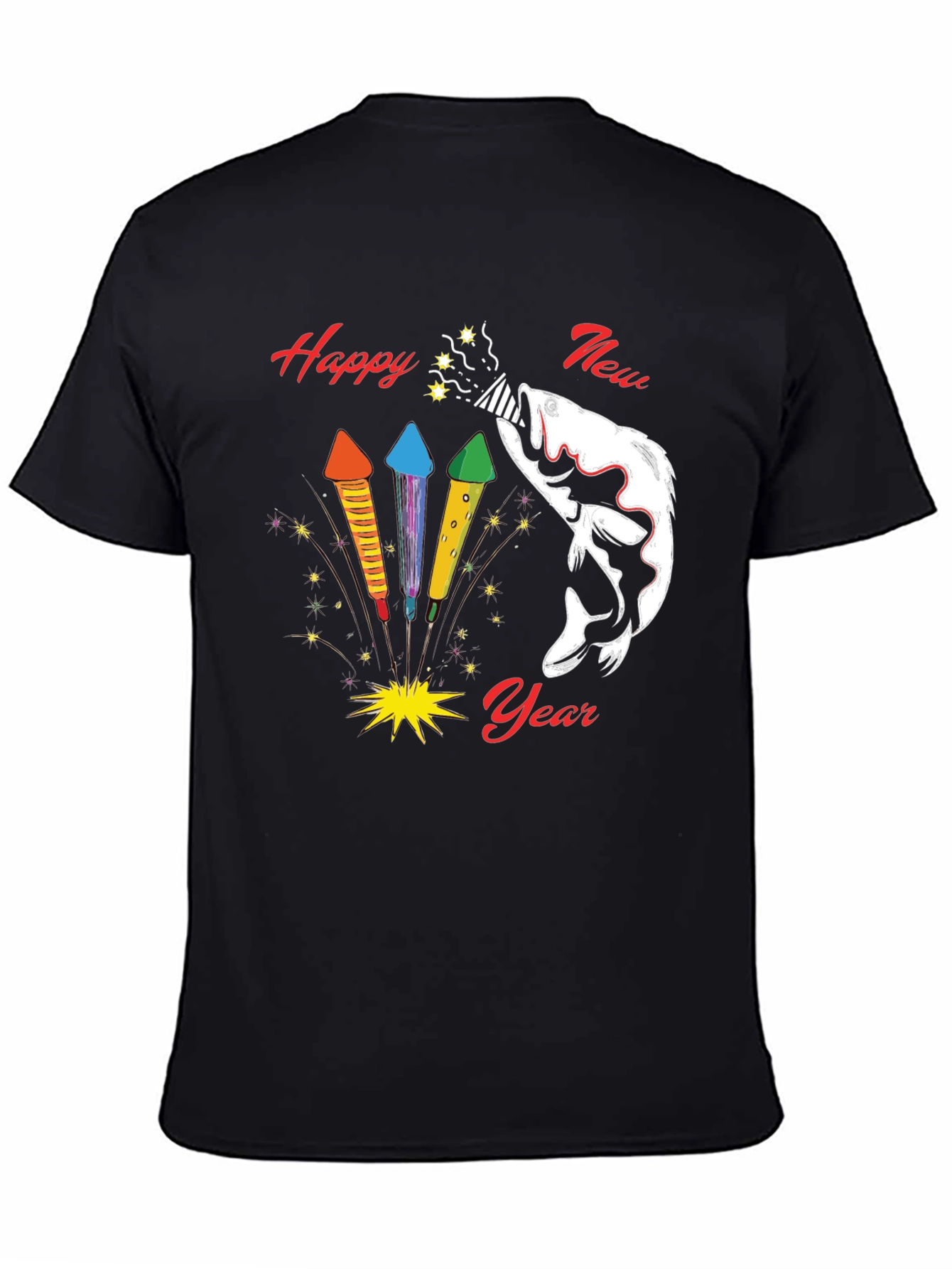 Happy New Year Fishing T-Shirt