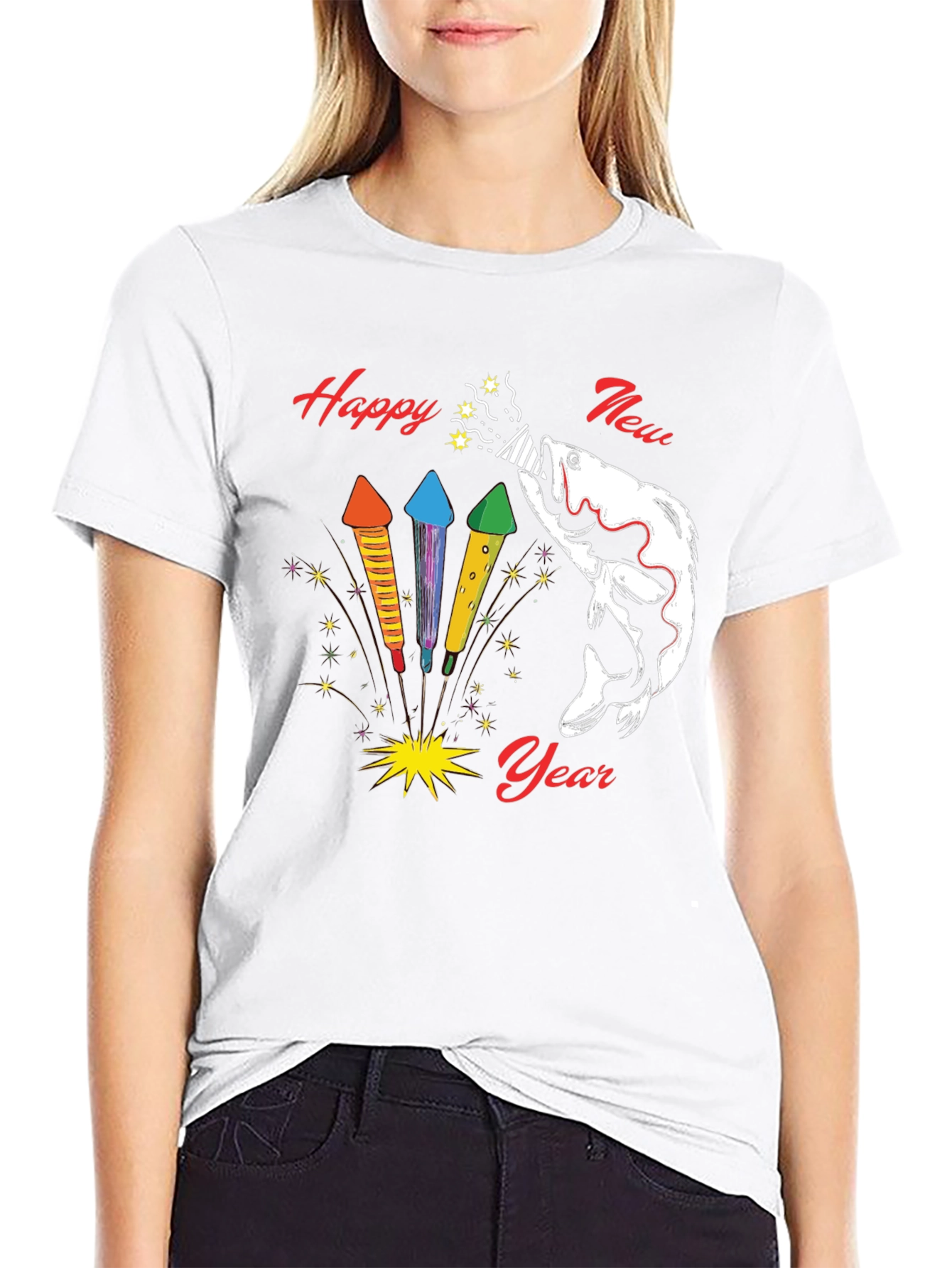 Happy New Year Fishing T-Shirt