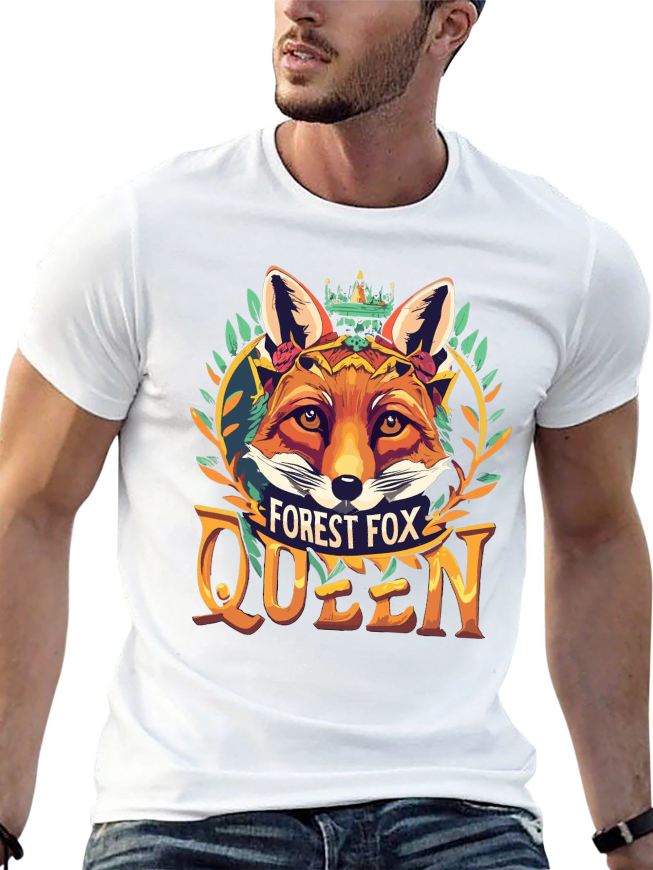 Forest Fox Queen Graphic Tee