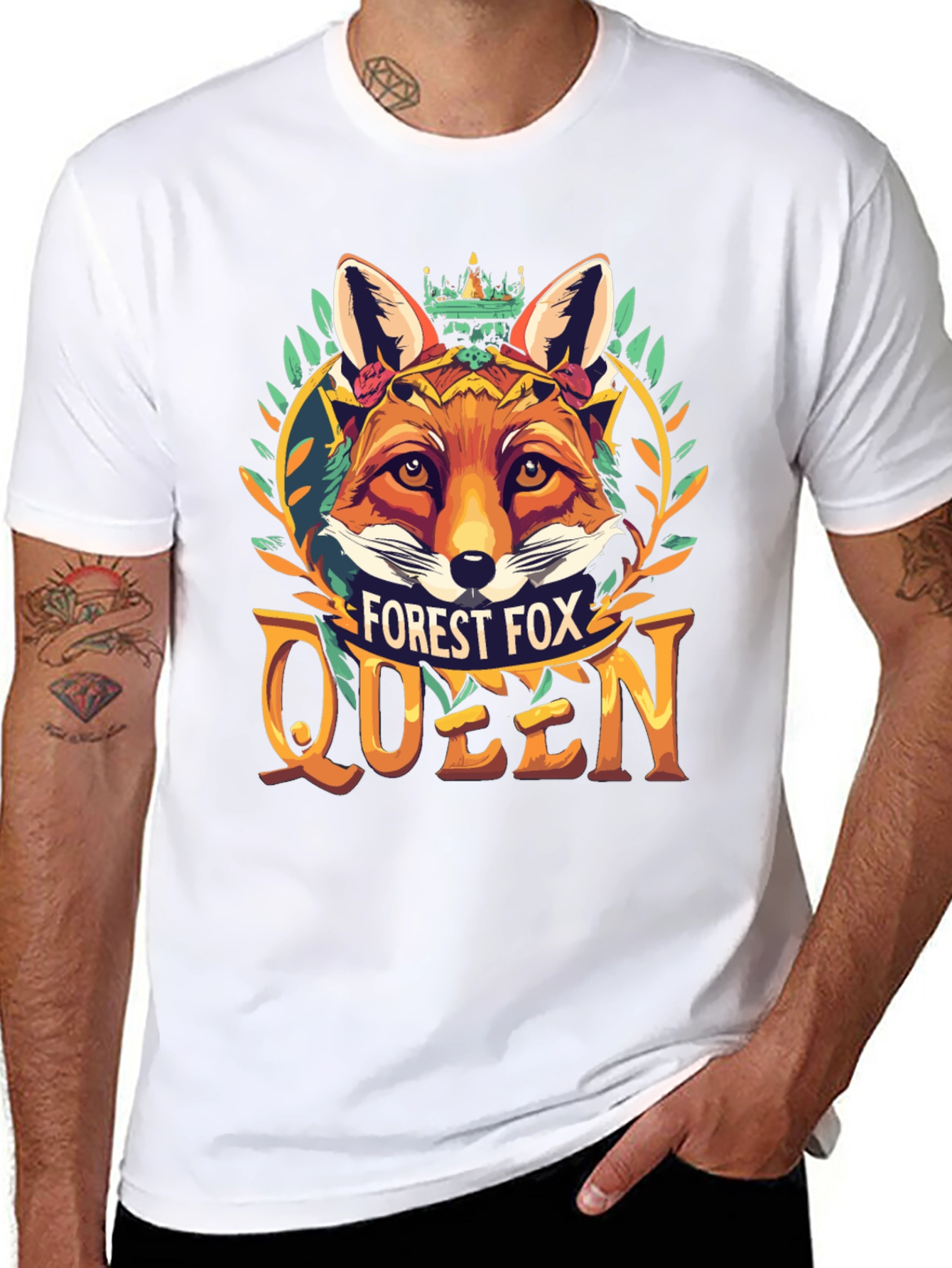 Forest Fox Queen Graphic Tee