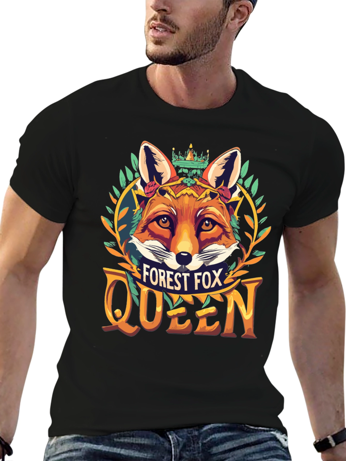 Forest Fox Queen Graphic Tee