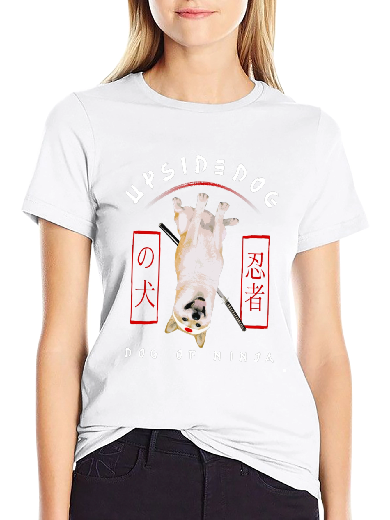 Upside Down Dog of Ninja T-Shirt