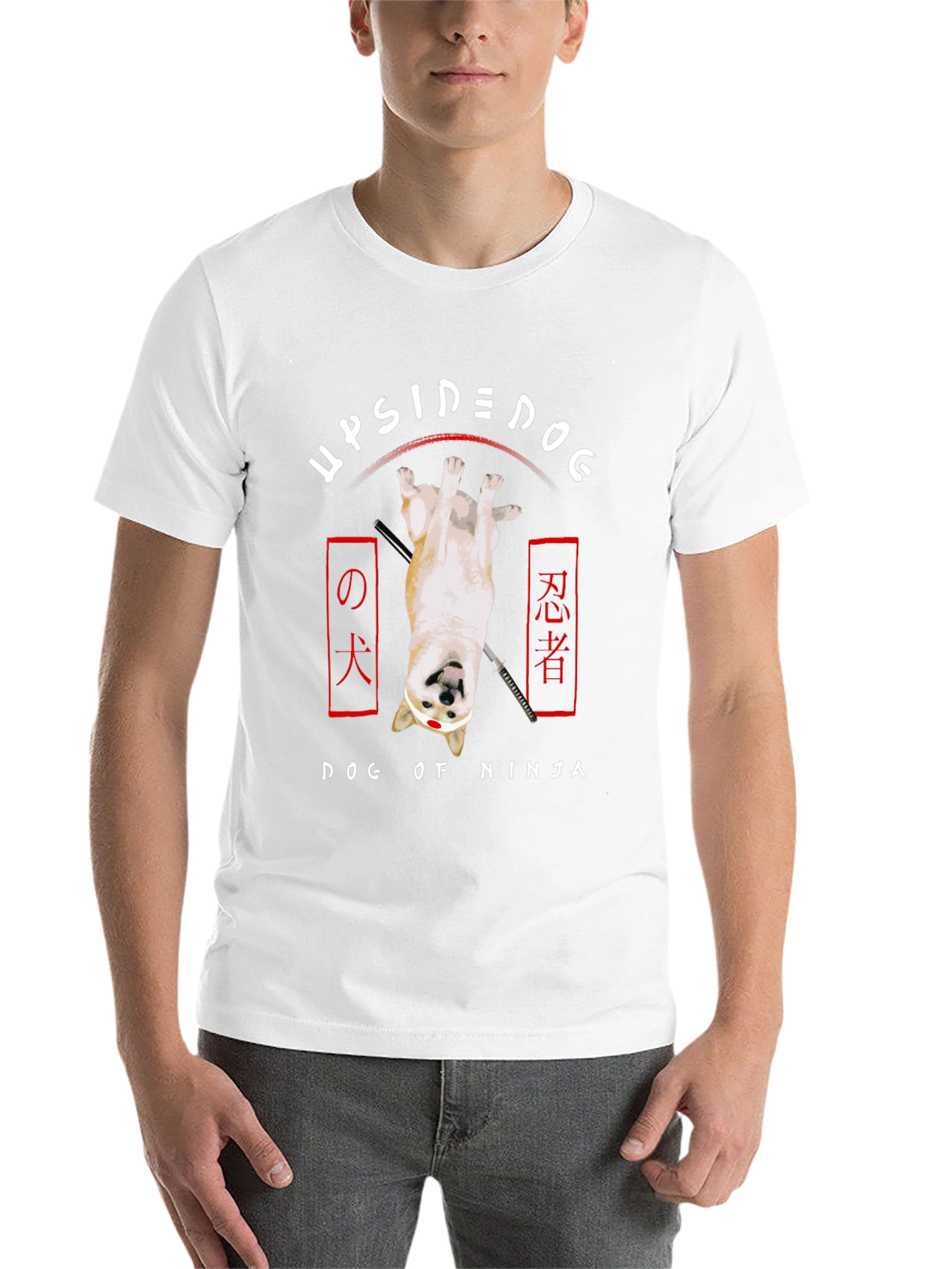 Upside Down Dog of Ninja T-Shirt