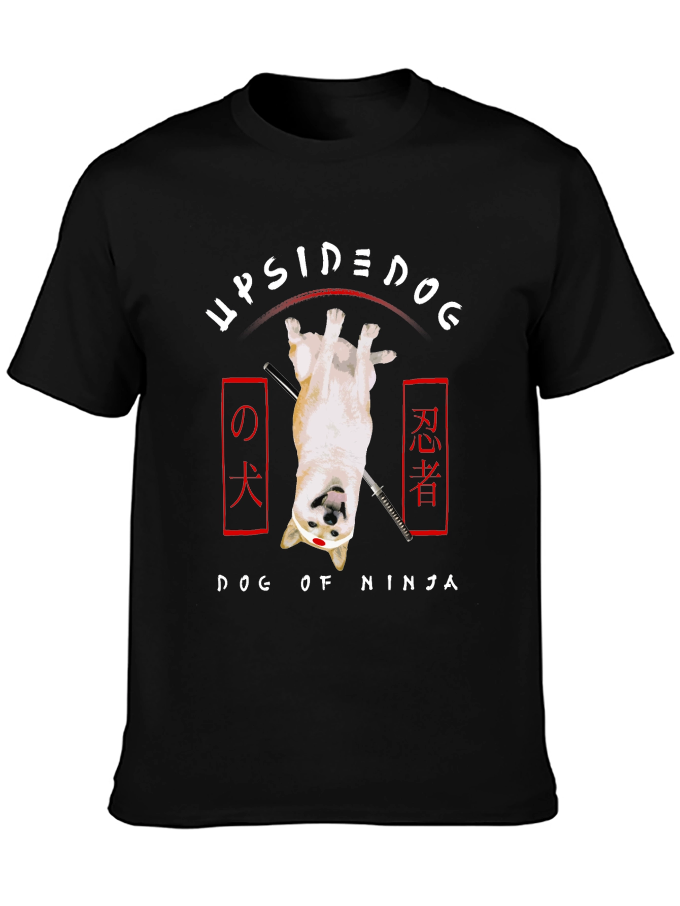 Upside Down Dog of Ninja T-Shirt