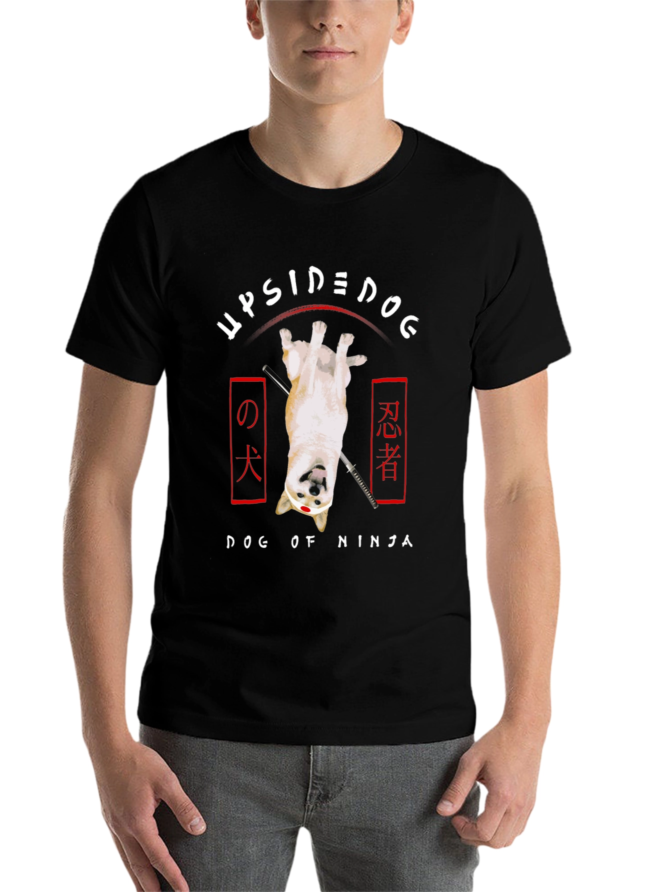 Upside Down Dog of Ninja T-Shirt