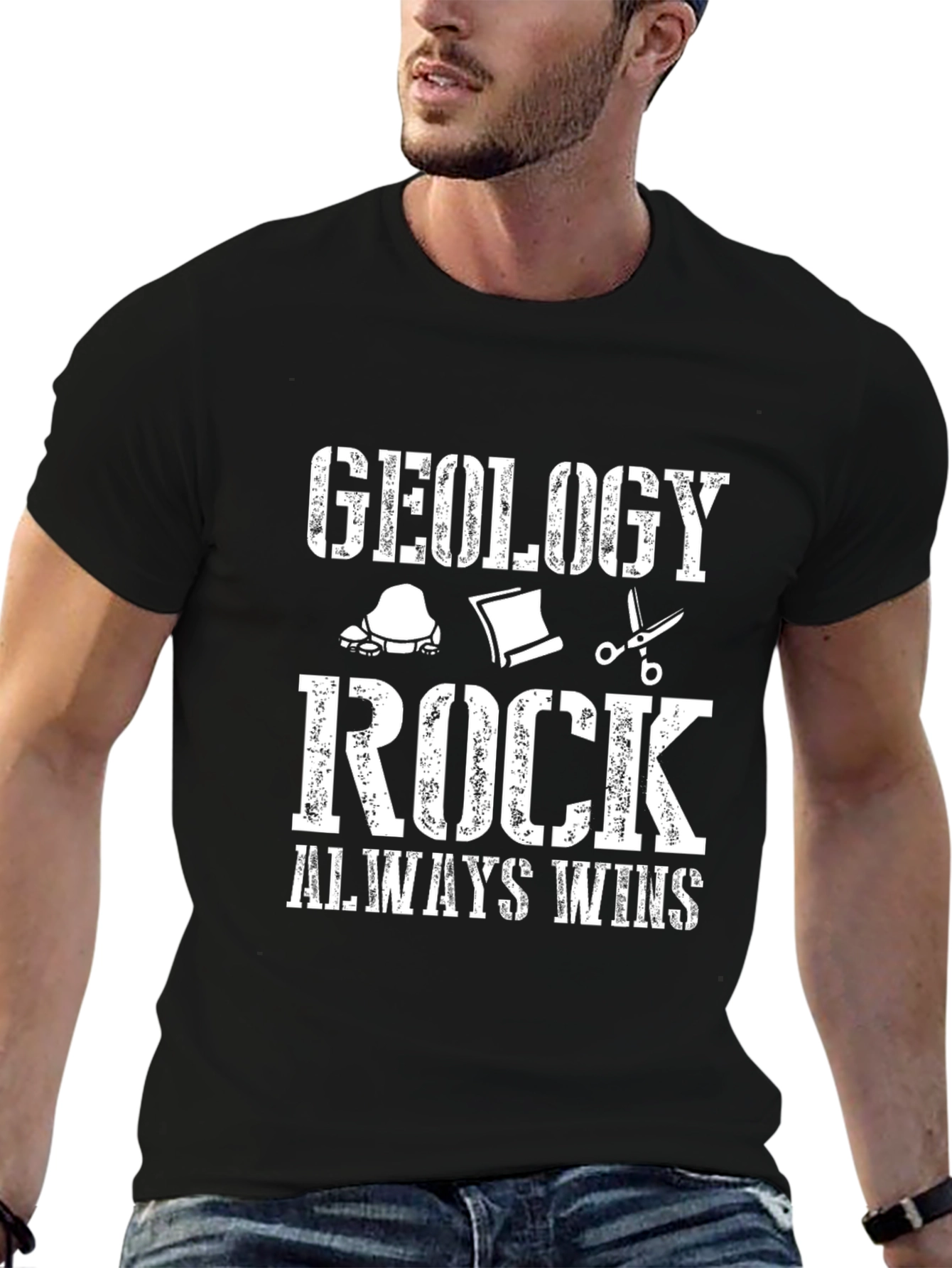 Geology Rock Always Wins Graphic Tee