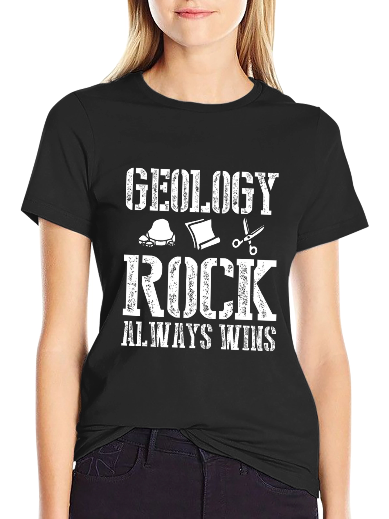 Geology Rock Always Wins Graphic Tee