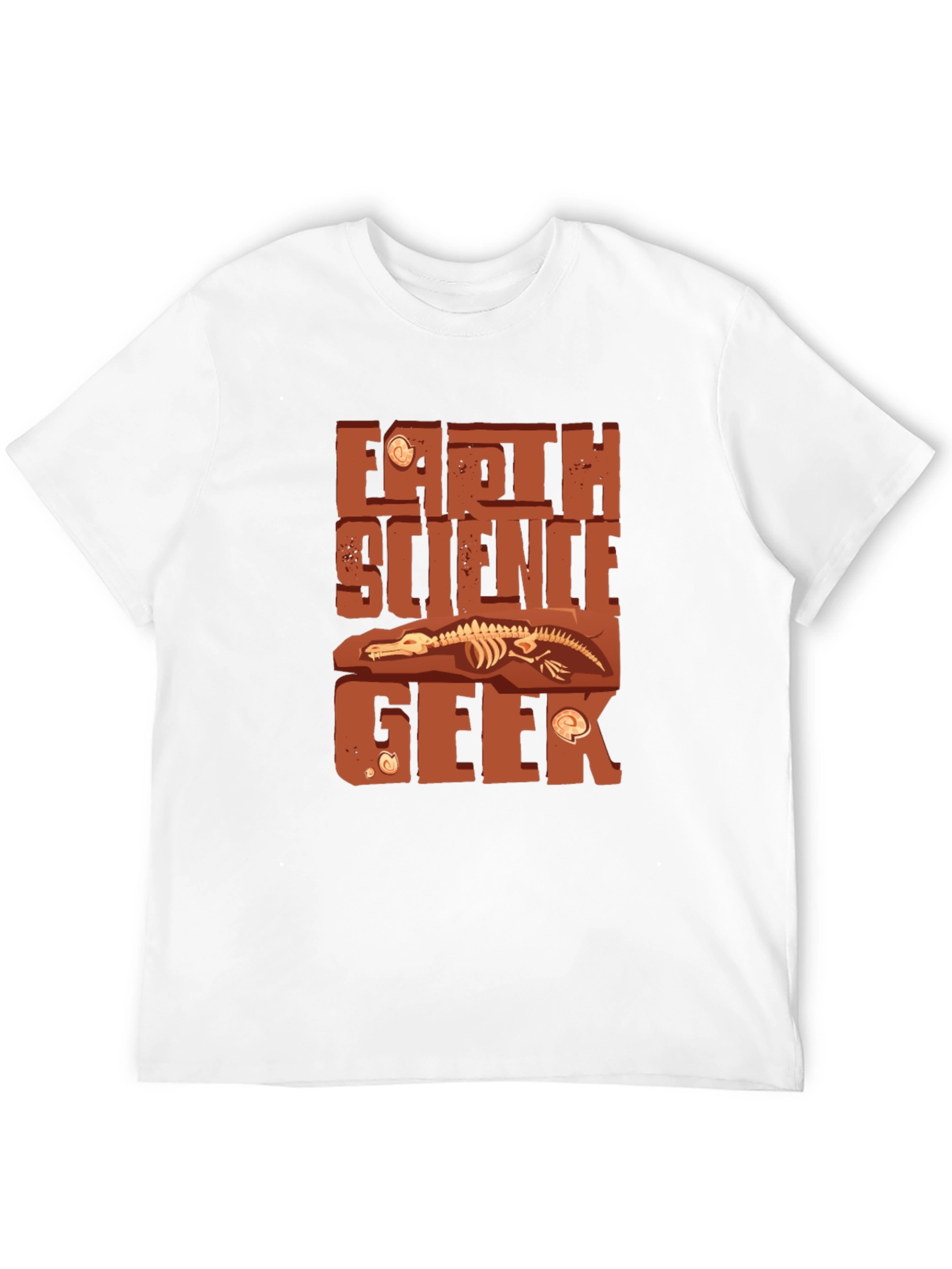 Earth Science Geek T-Shirt Fossil Dig Design