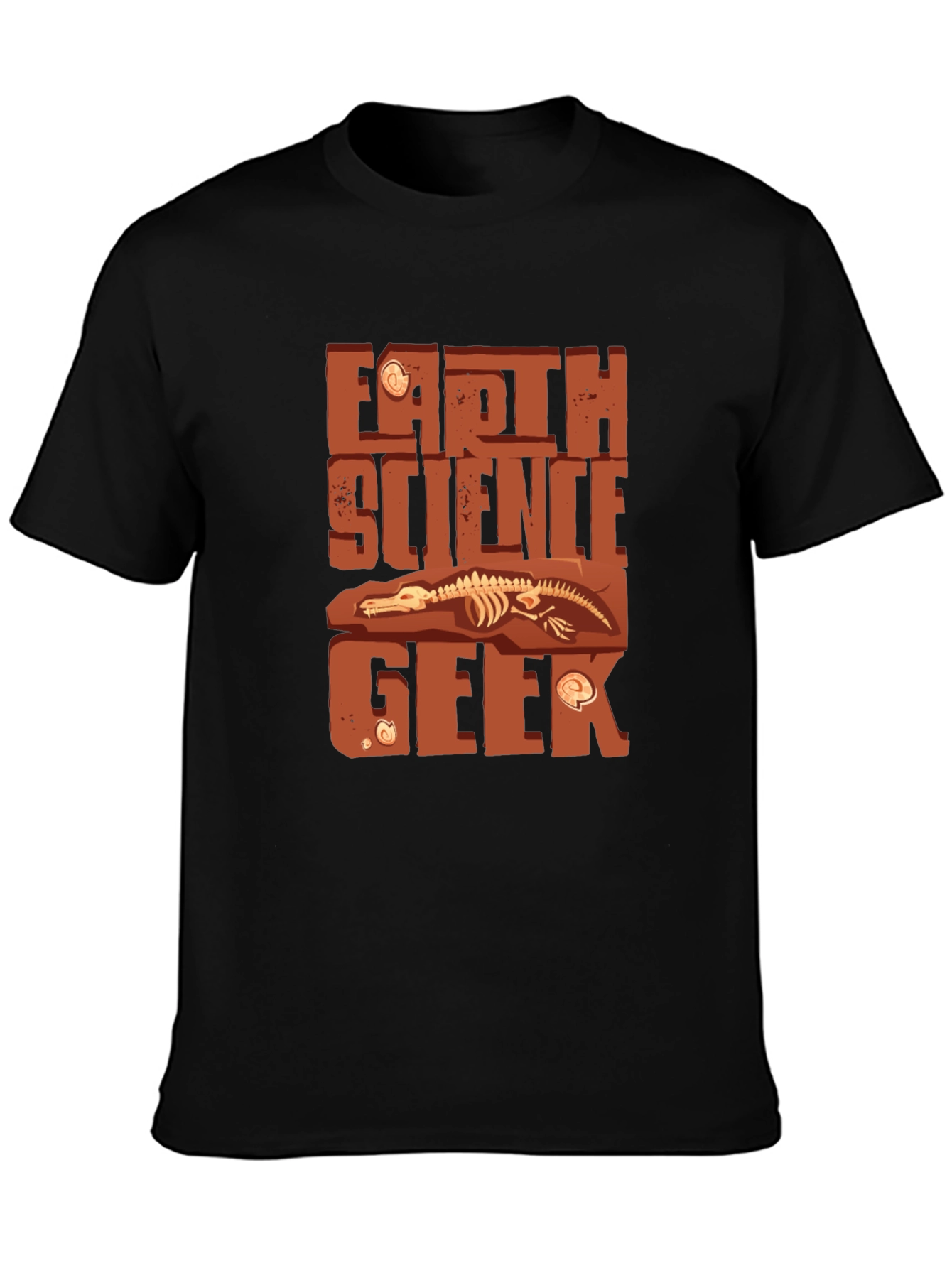 Earth Science Geek T-Shirt Fossil Dig Design