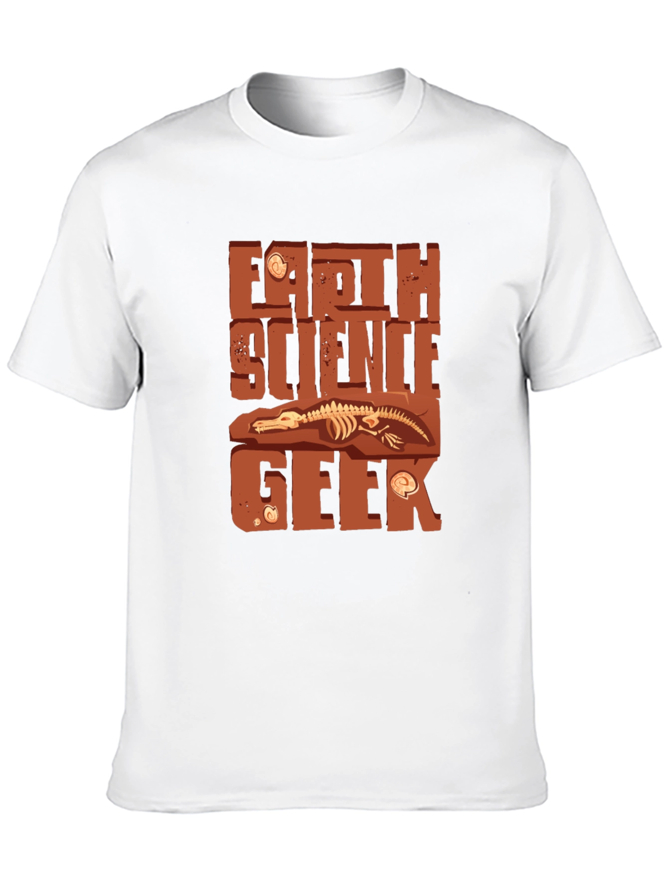 Earth Science Geek T-Shirt Fossil Dig Design