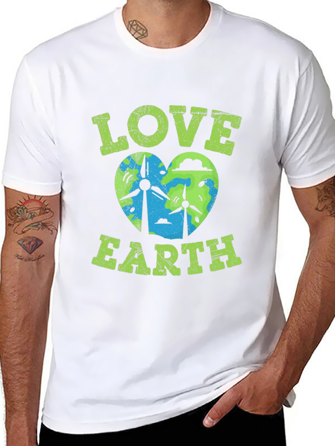 Love Earth Graphic Tee - Eco-Friendly Design