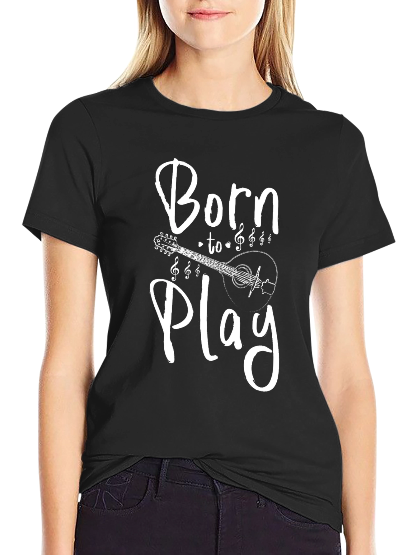 Born to Play Mandolin Graphic T-Shirt