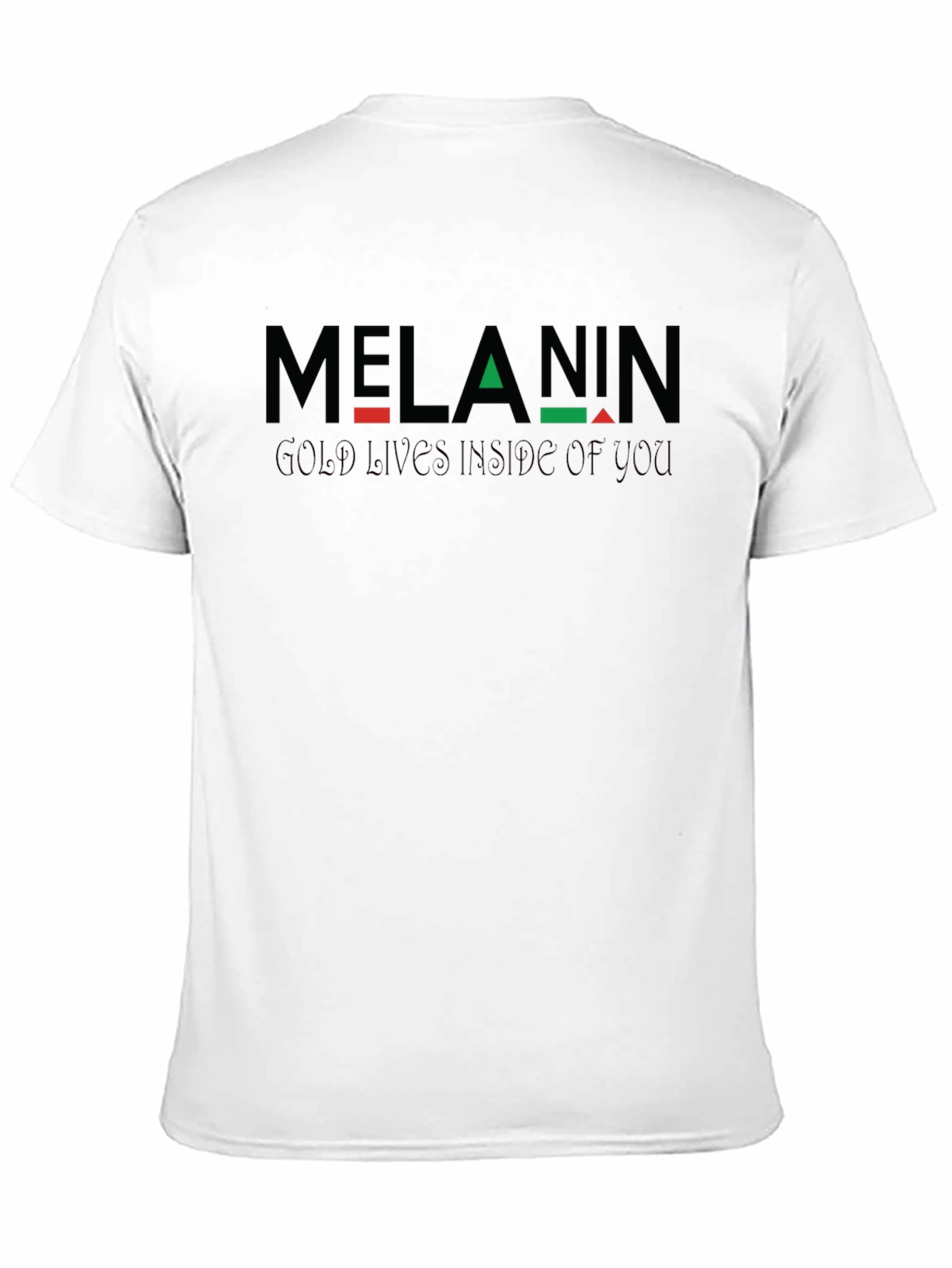 Melanin Gold Inside T-Shirt - Black Pride