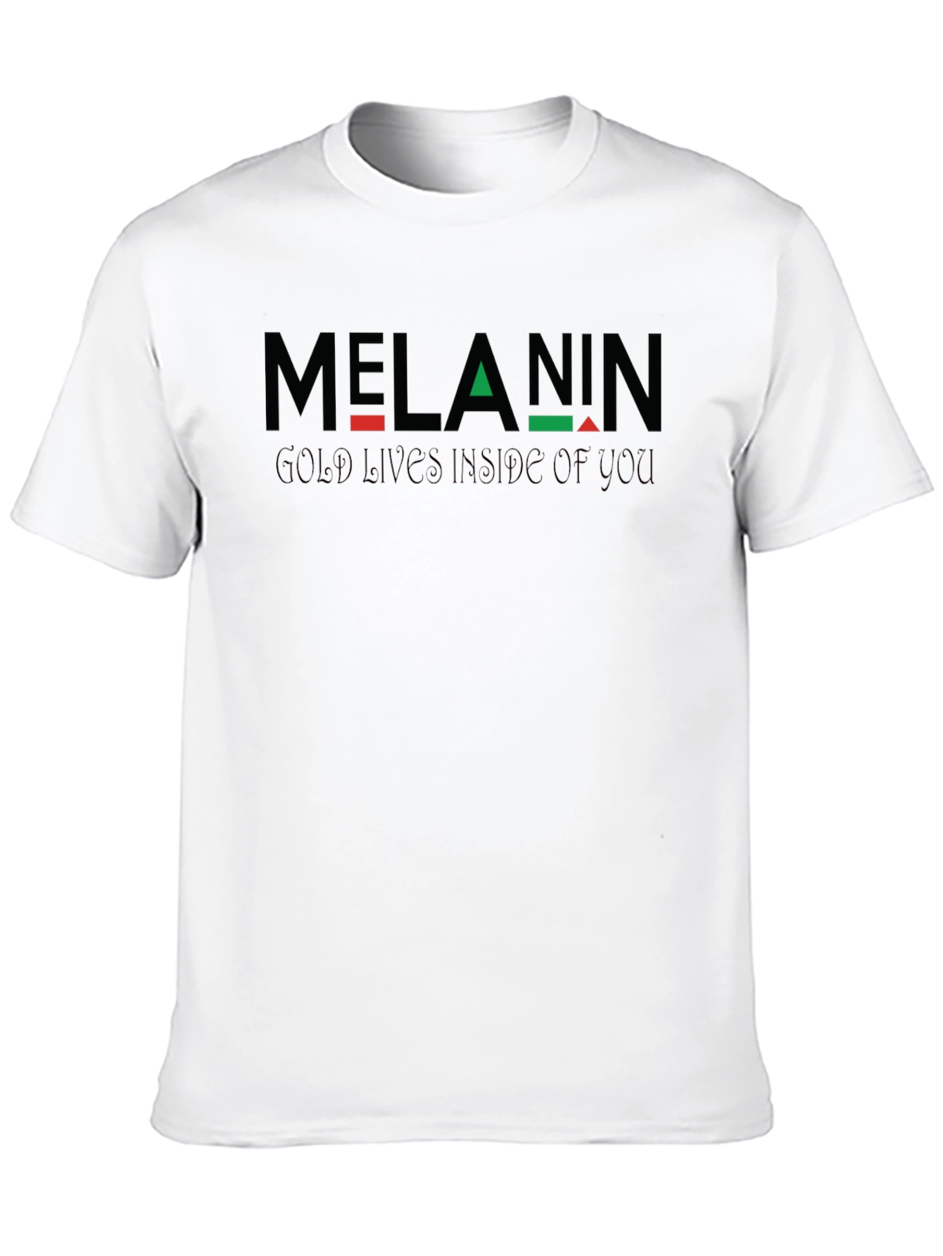 Melanin Gold Inside T-Shirt - Black Pride