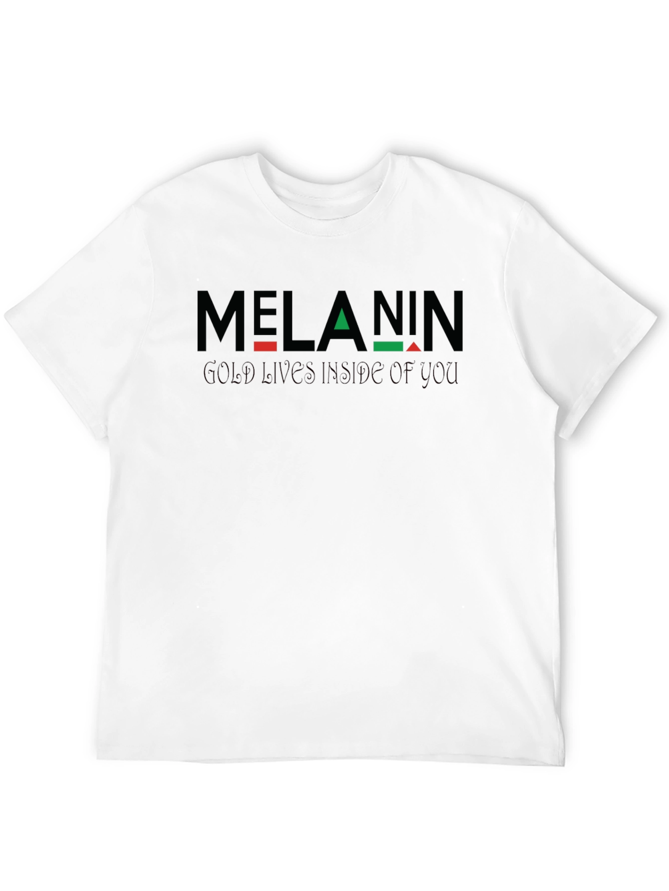 Melanin Gold Inside T-Shirt - Black Pride