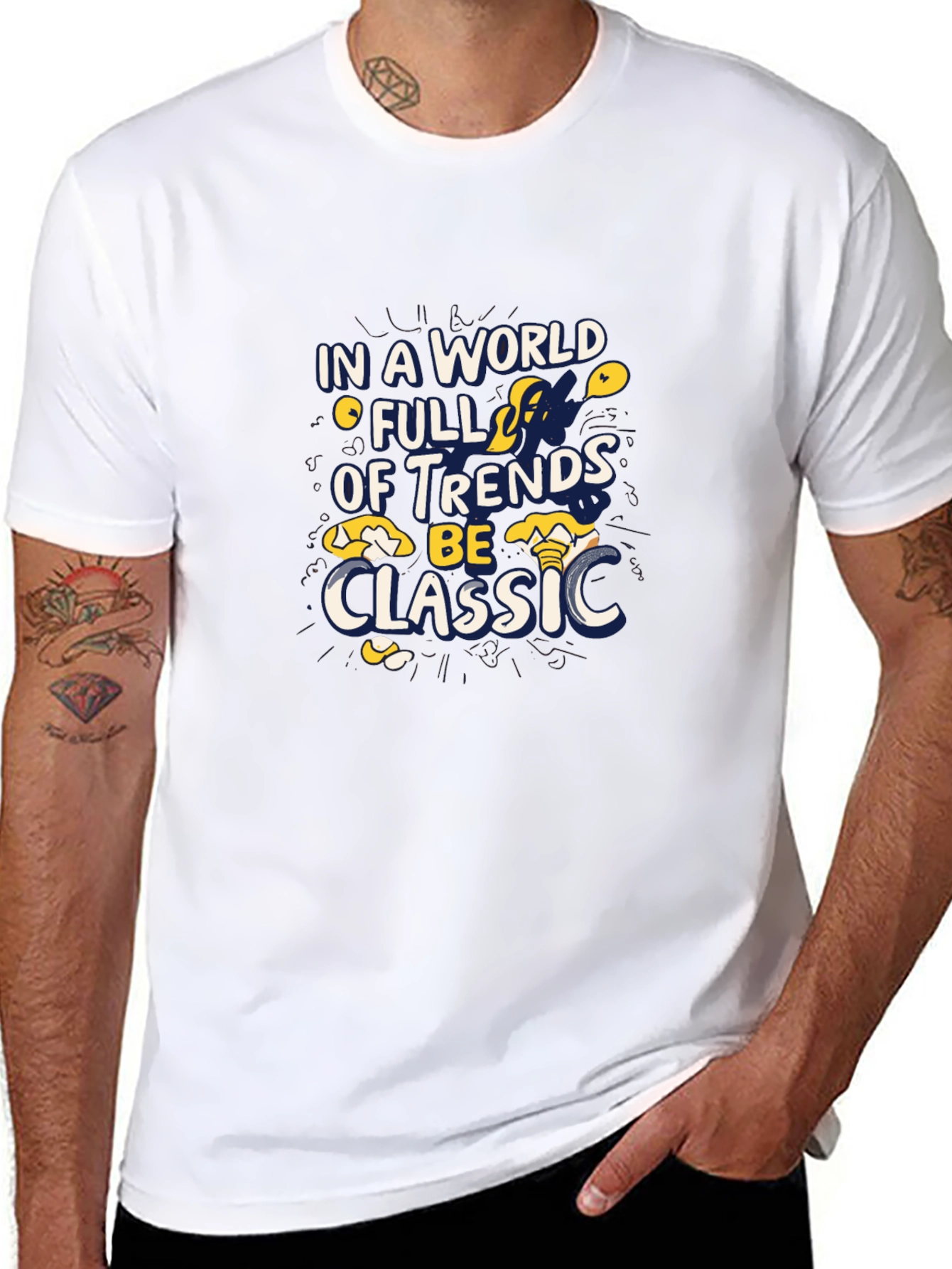 Trendy Graphic Tee - Be Classic