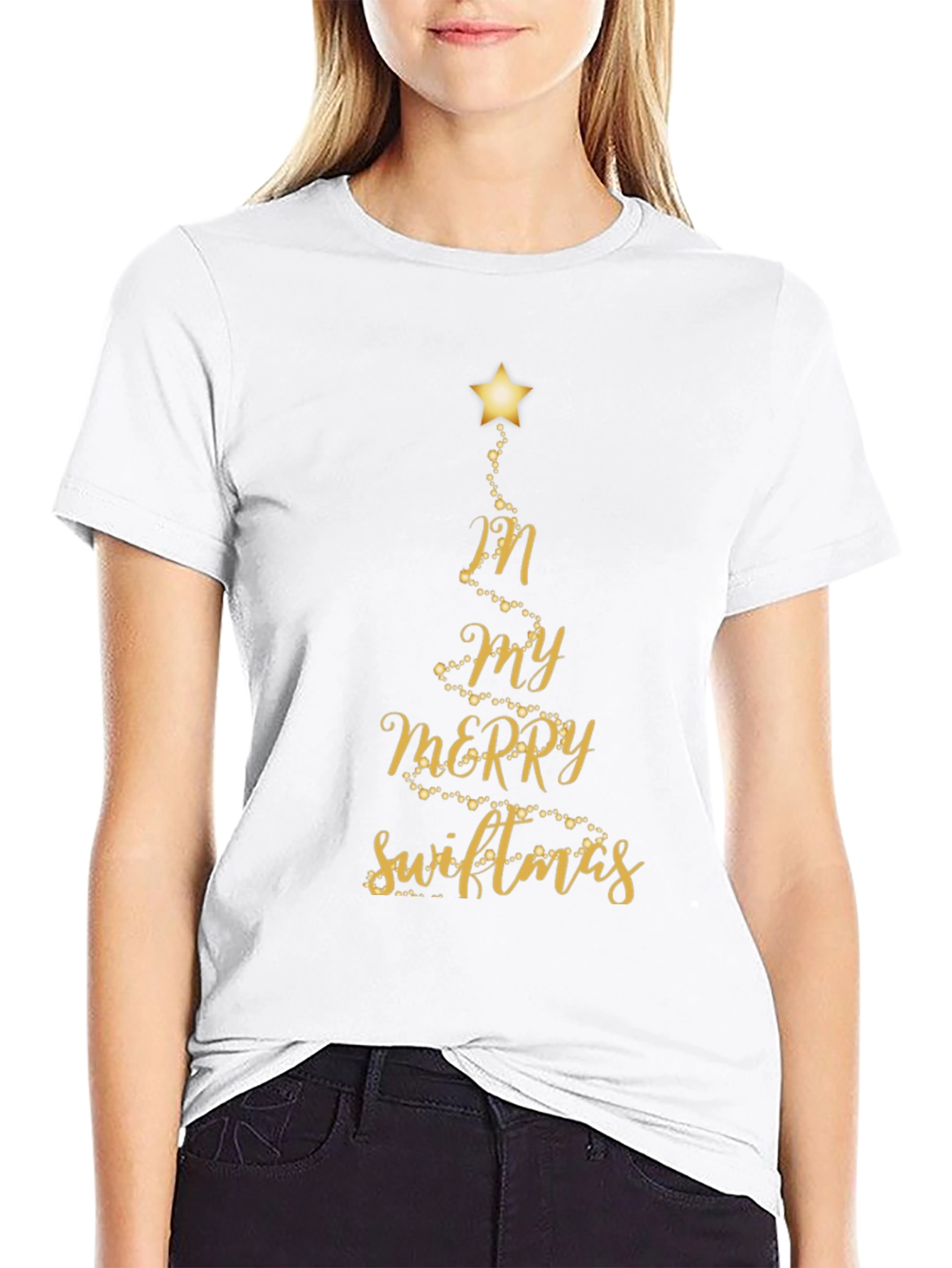Merry Swiftmas Black T-Shirt