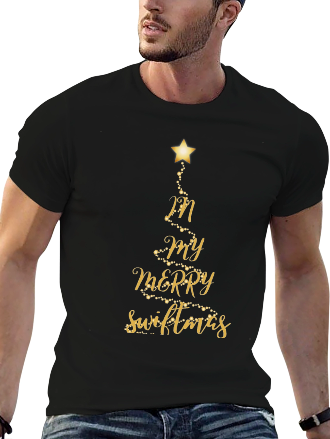 Merry Swiftmas Black T-Shirt