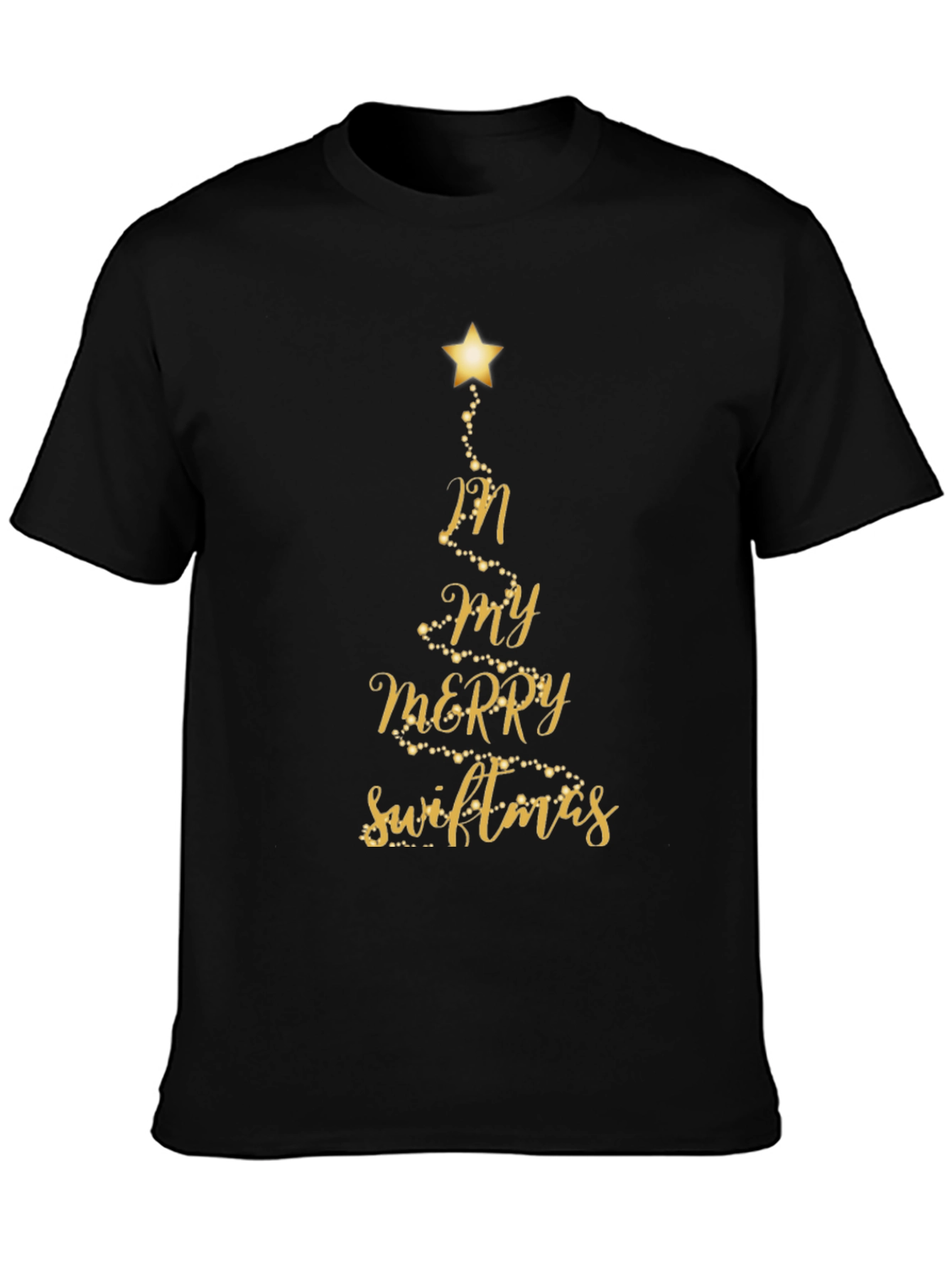 Merry Swiftmas Black T-Shirt