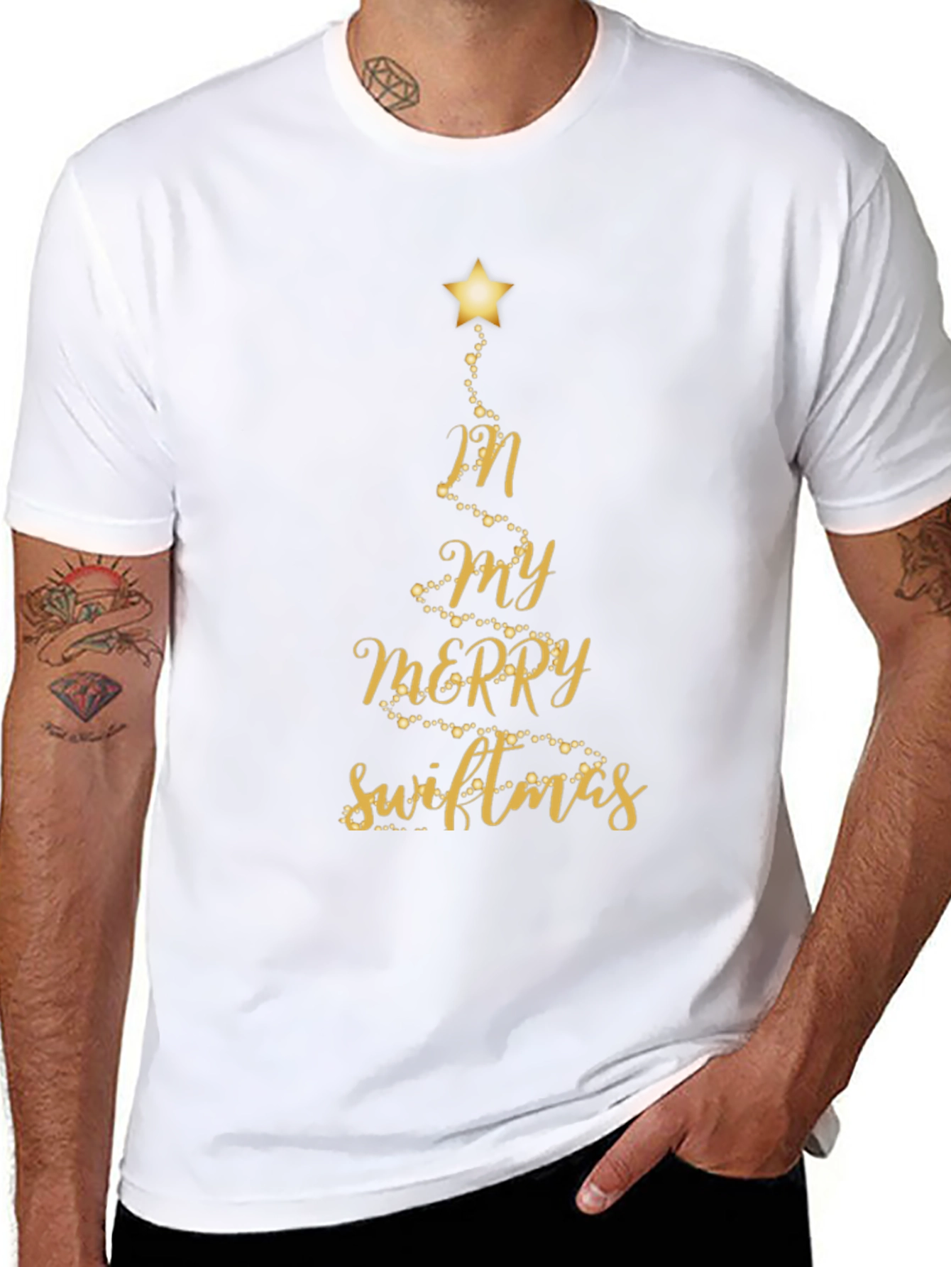 Merry Swiftmas Black T-Shirt