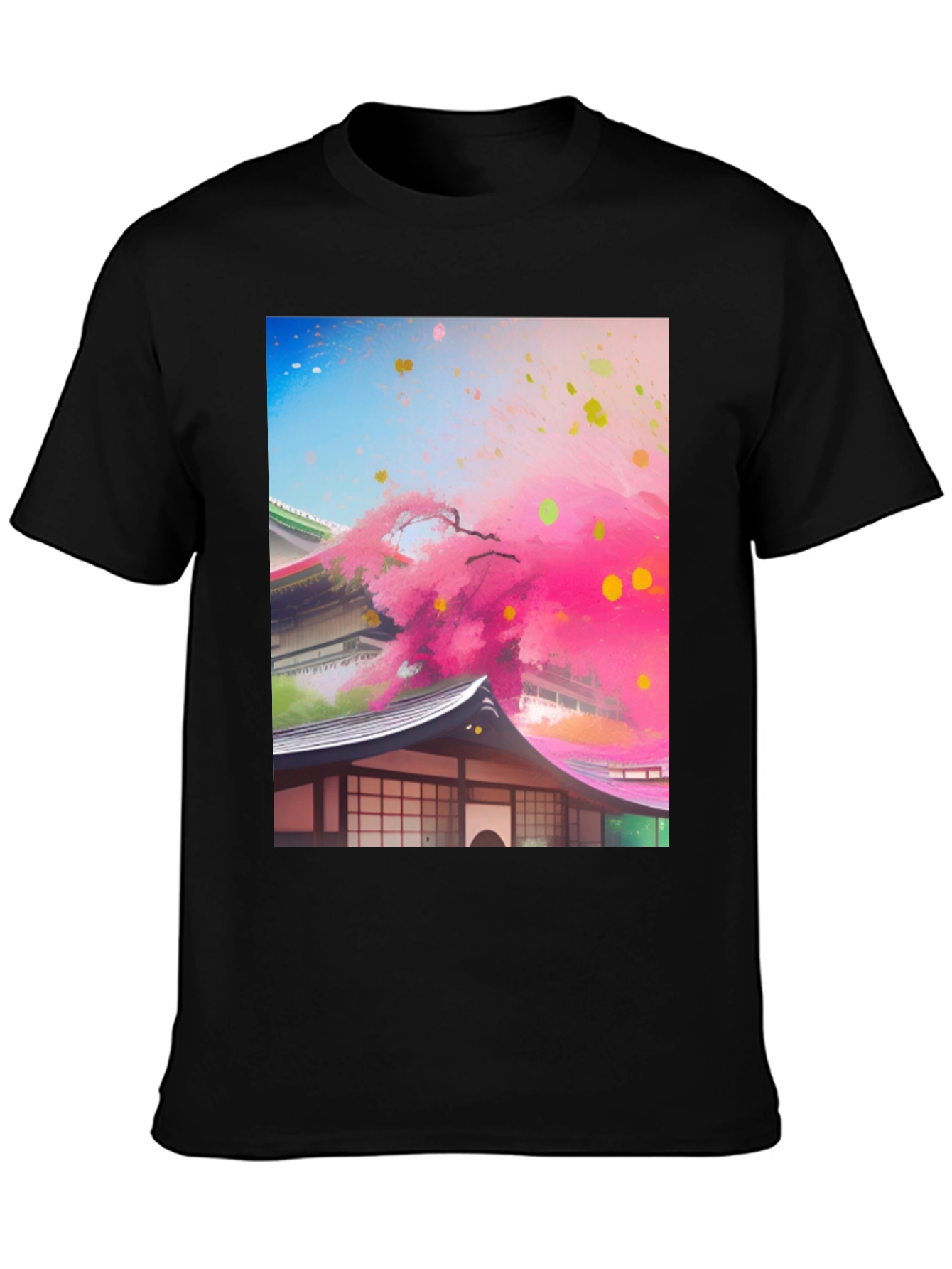 Japanese Blossom Tee - Artistic Design