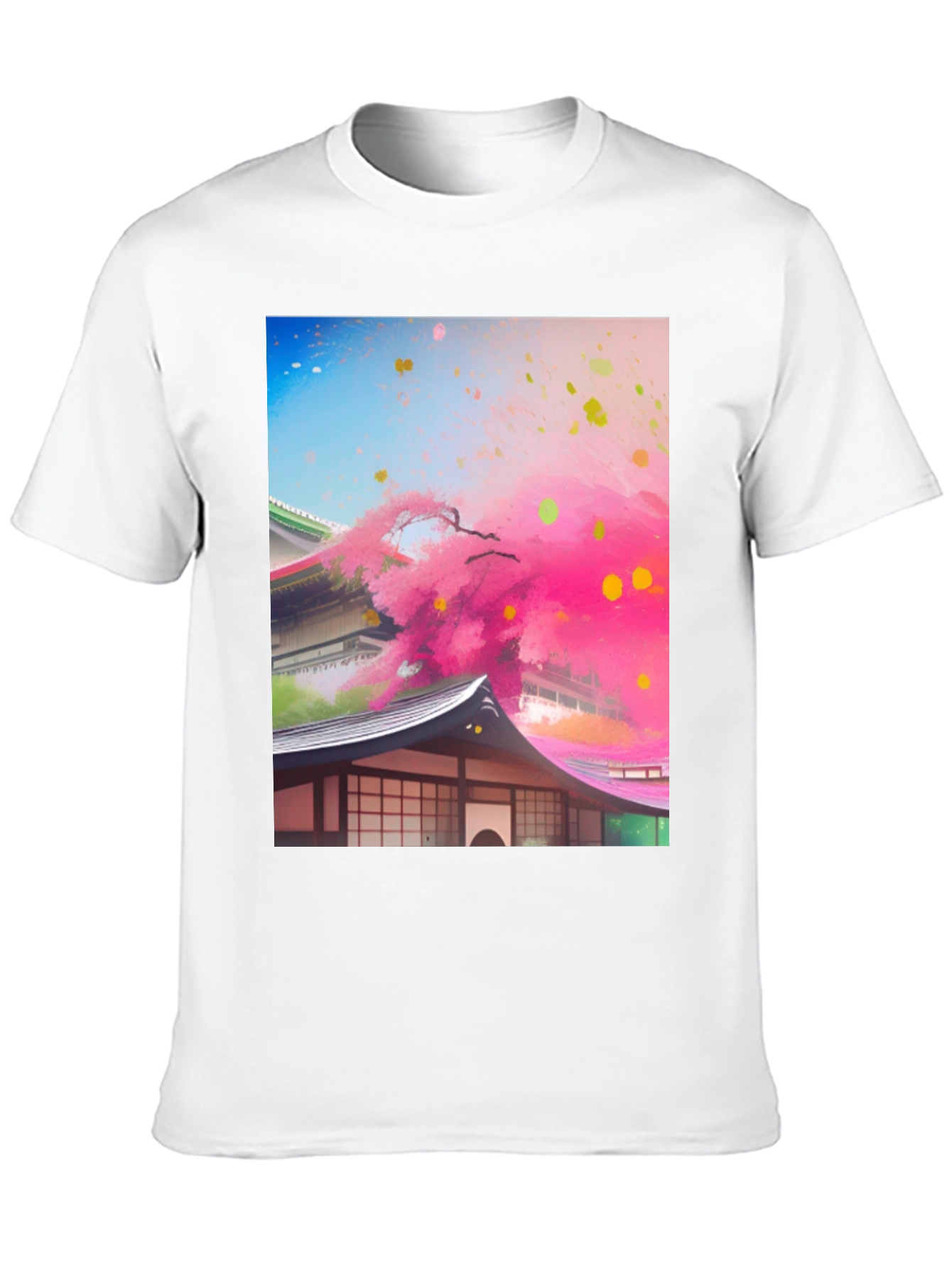 Japanese Blossom Tee - Artistic Design