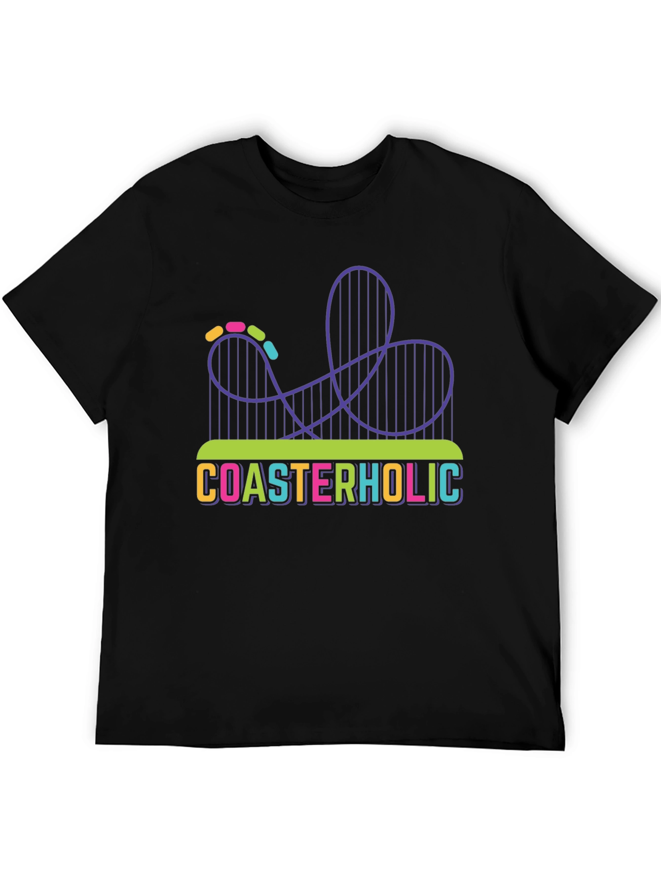 Coasterholic Roller Coaster T-Shirt Fun Ride Tee