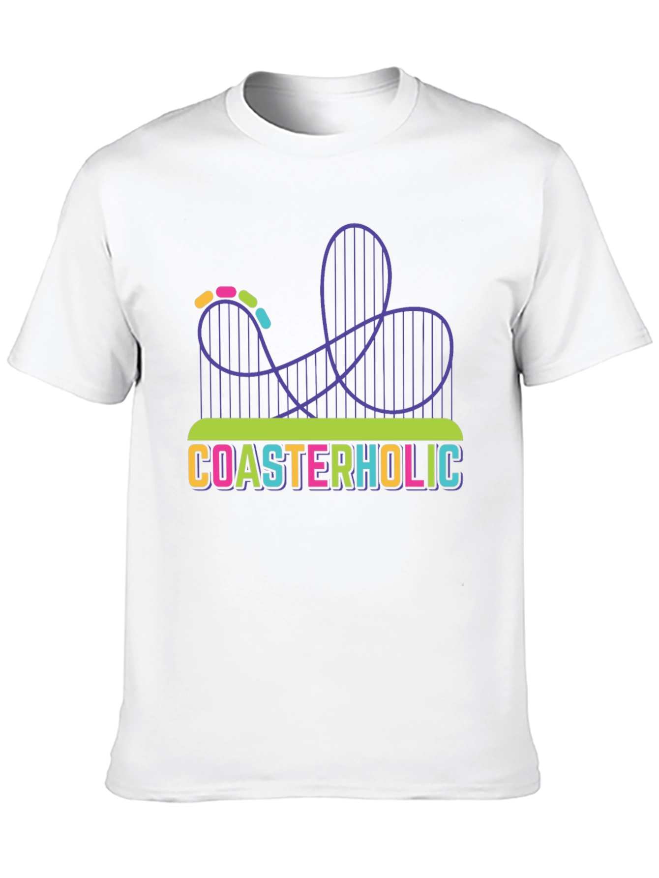 Coasterholic Roller Coaster T-Shirt Fun Ride Tee