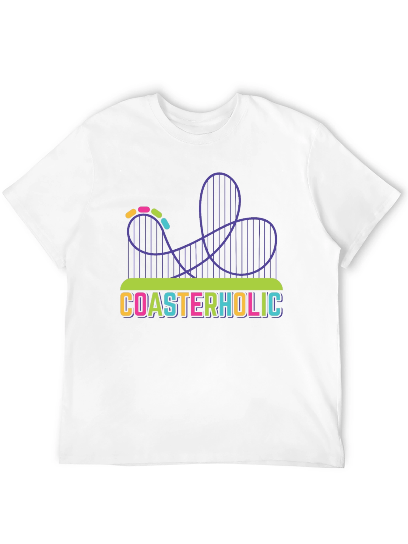 Coasterholic Roller Coaster T-Shirt Fun Ride Tee