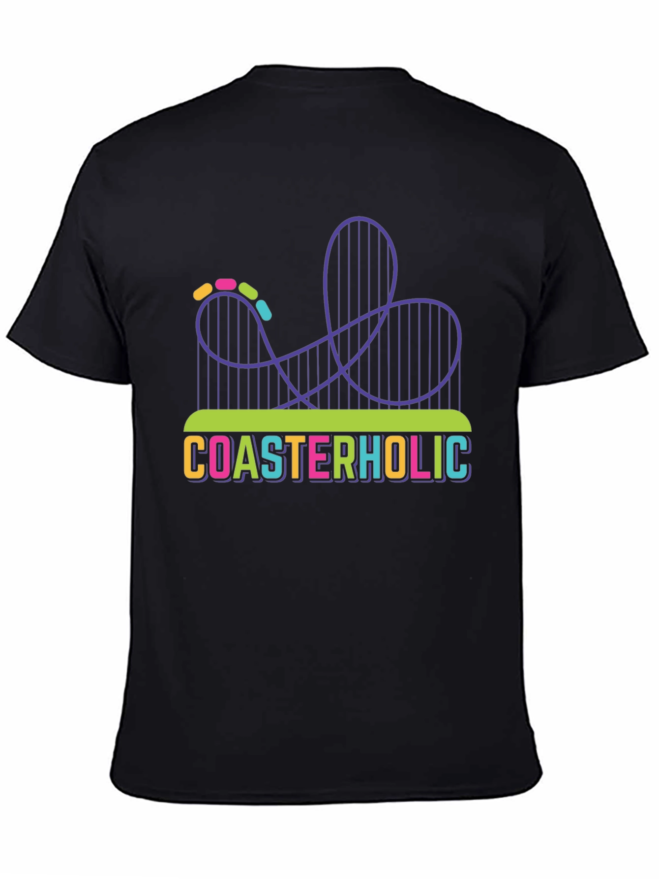 Coasterholic Roller Coaster T-Shirt Fun Ride Tee