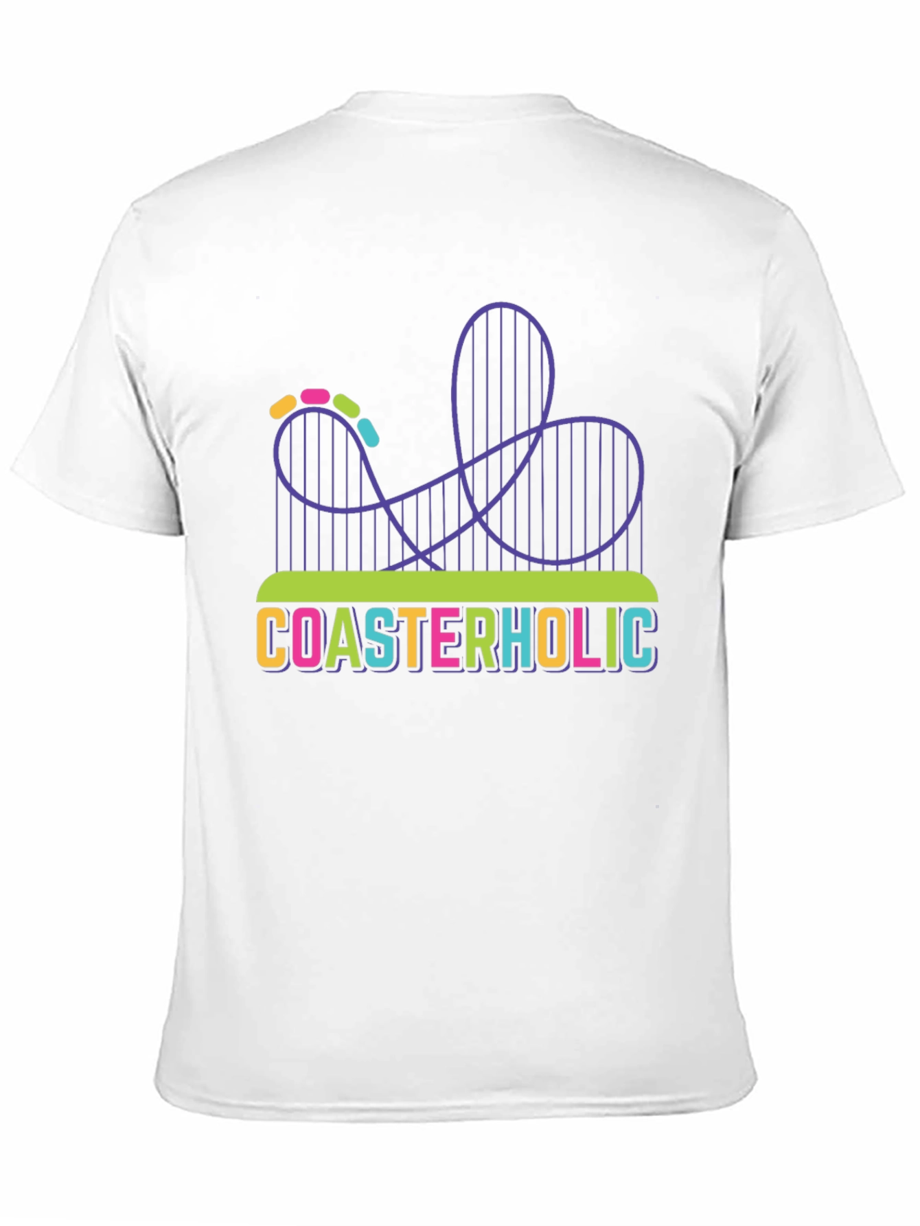 Coasterholic Roller Coaster T-Shirt Fun Ride Tee