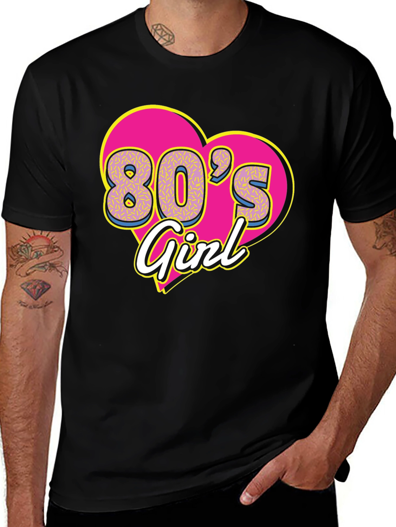 80s Girl Graphic Tee - Retro Style