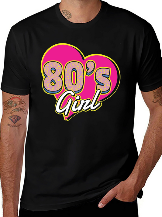 80s Girl Graphic Tee - Retro Style