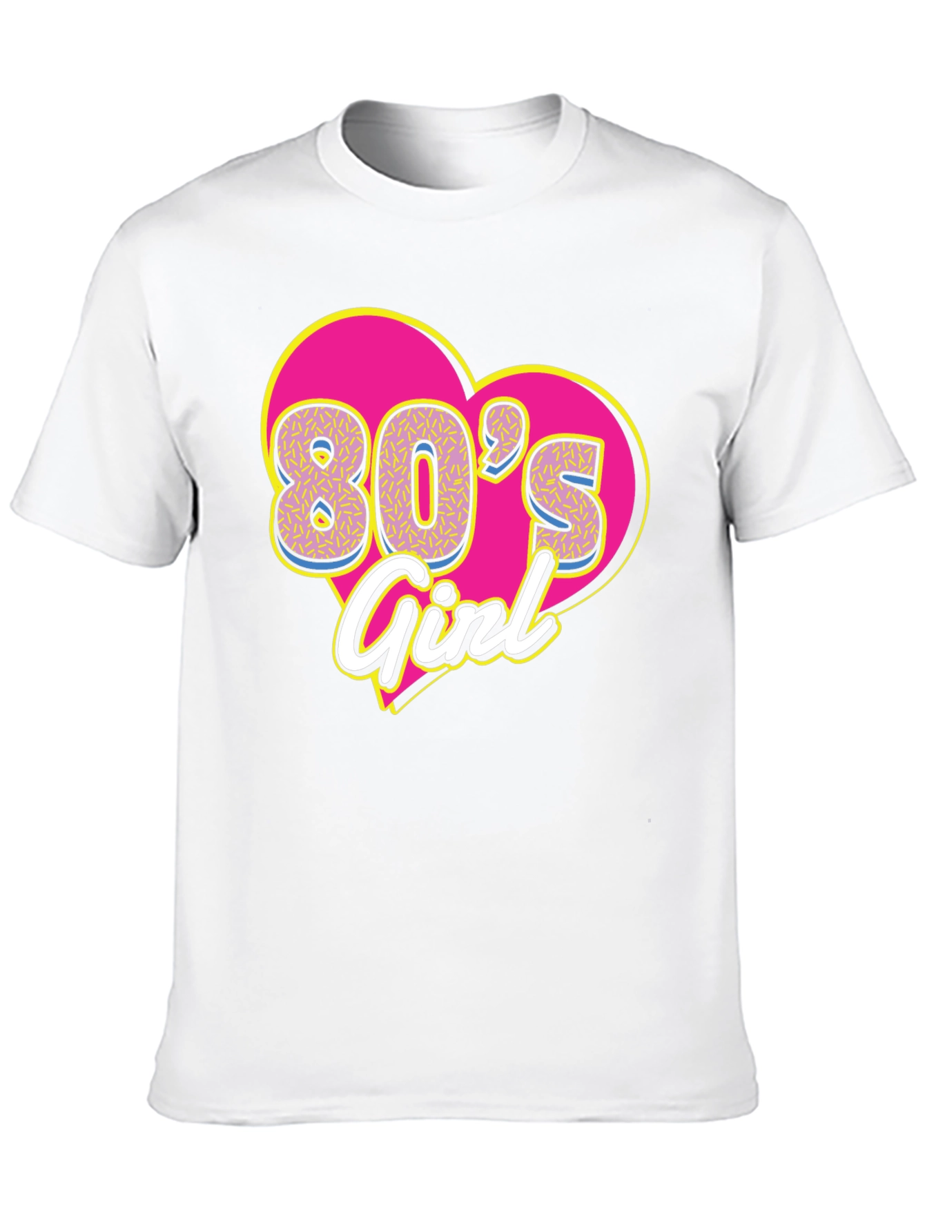 80s Girl Graphic Tee - Retro Style