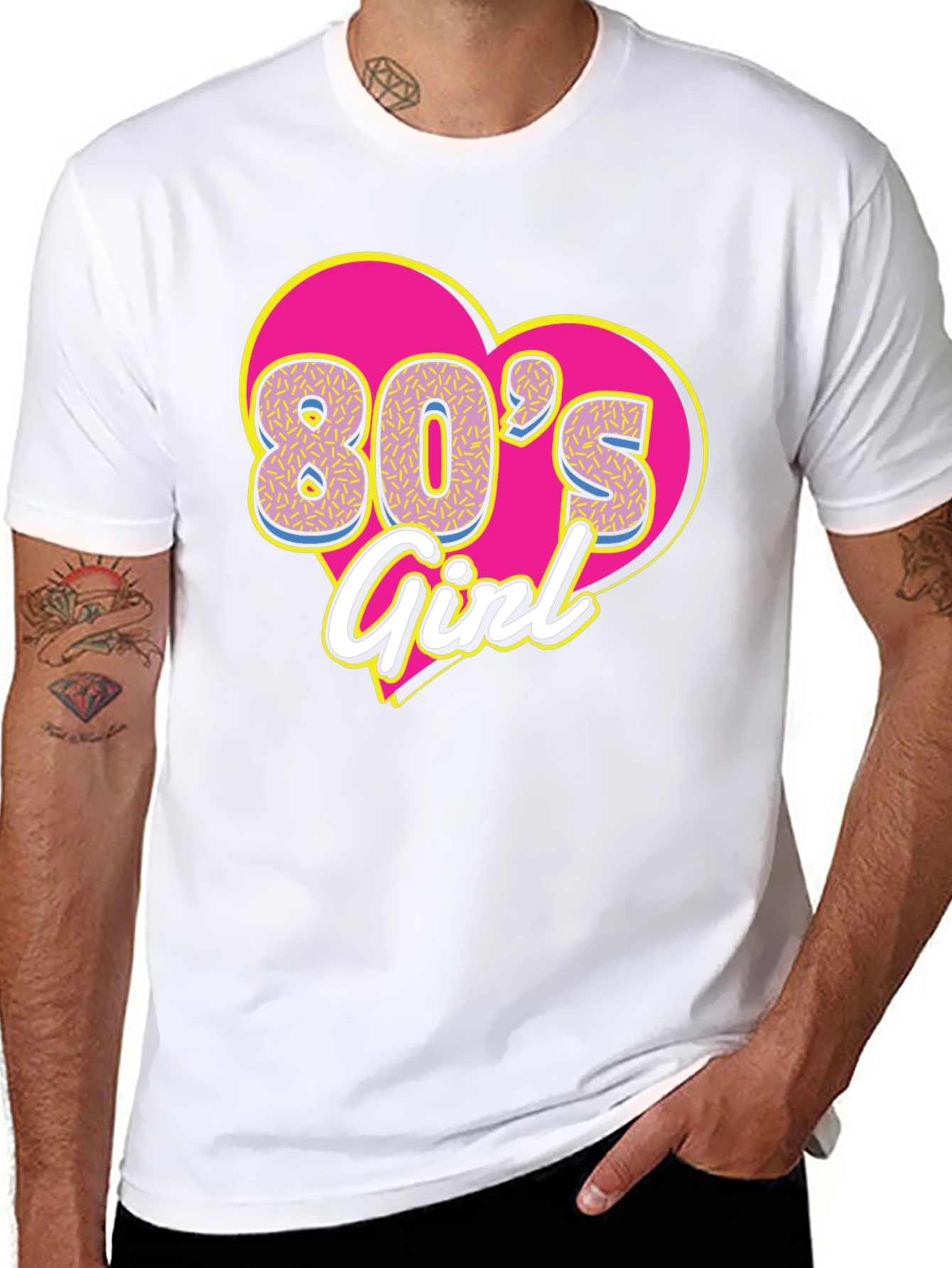 80s Girl Graphic Tee - Retro Style