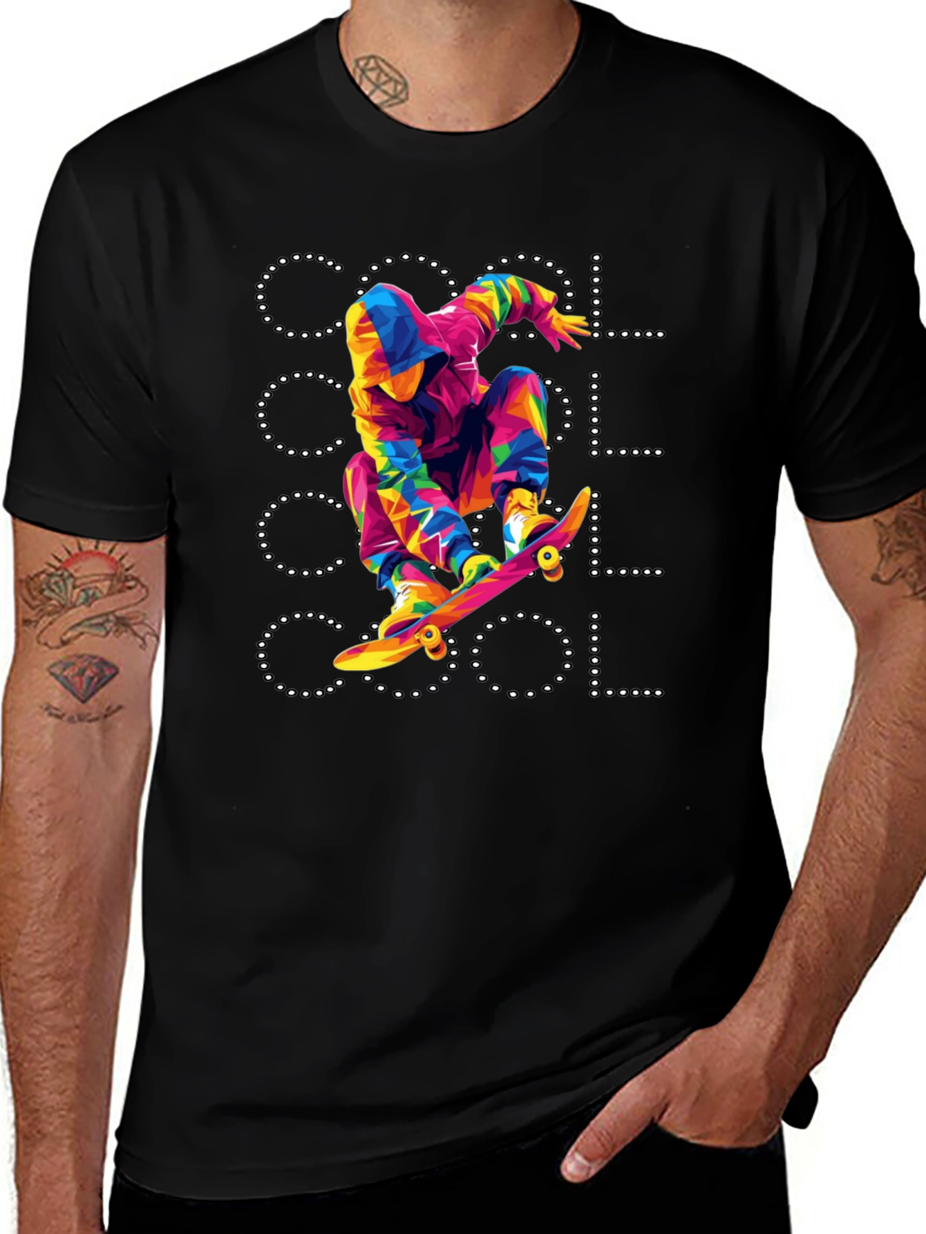 Cool Skateboarder Graphic T-Shirt