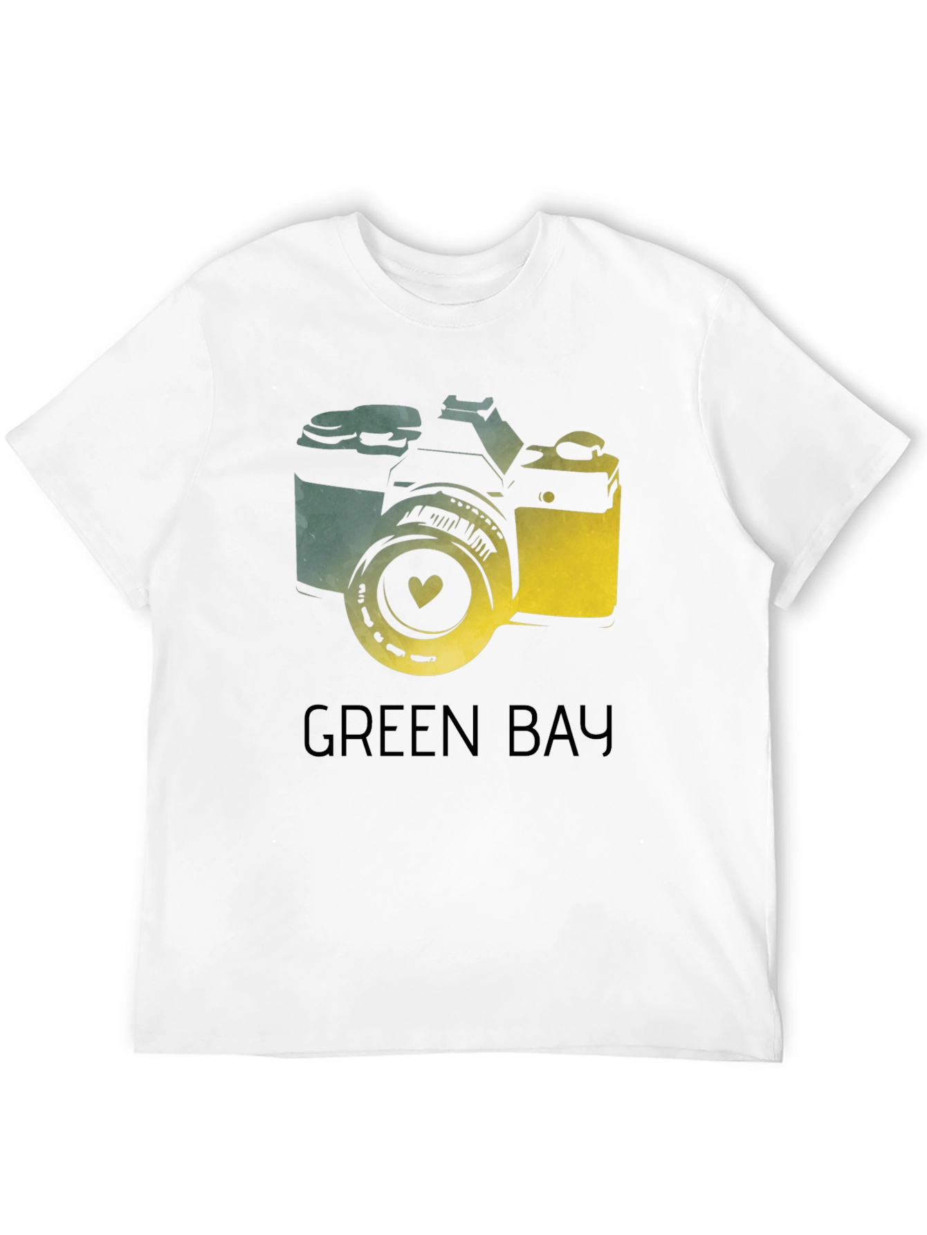 Green Bay Camera Graphic Tee - Black