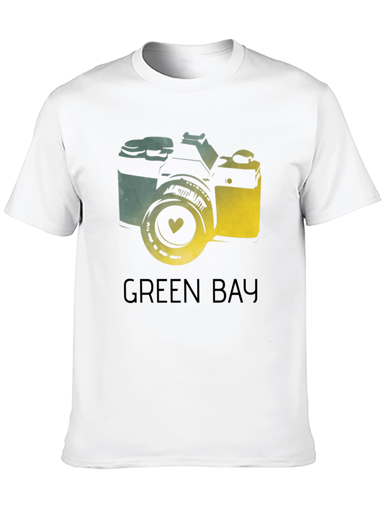 Green Bay Camera Graphic Tee - Black