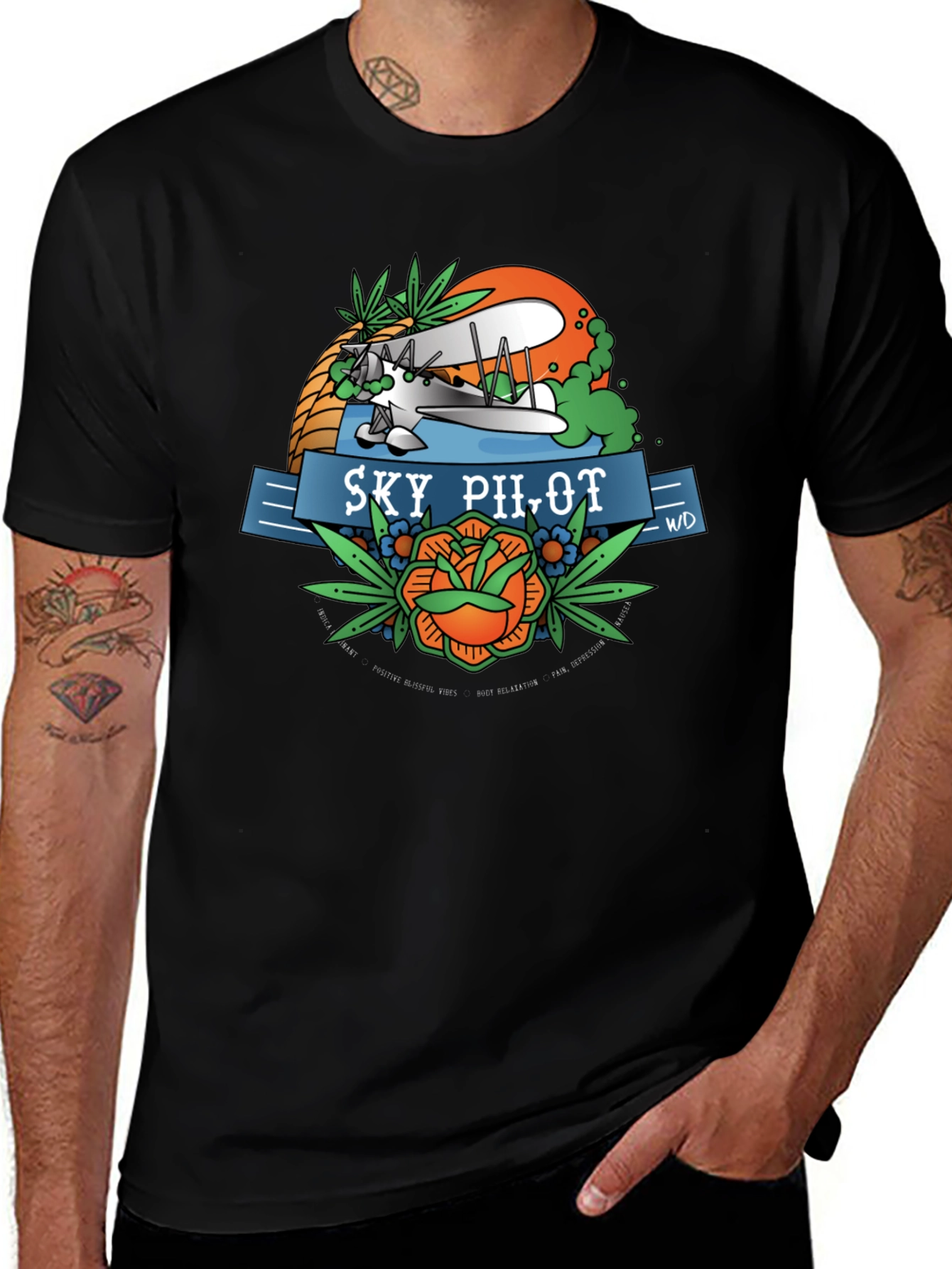 Sky Pilot Graphic Tee - Retro Aviation T-Shirt