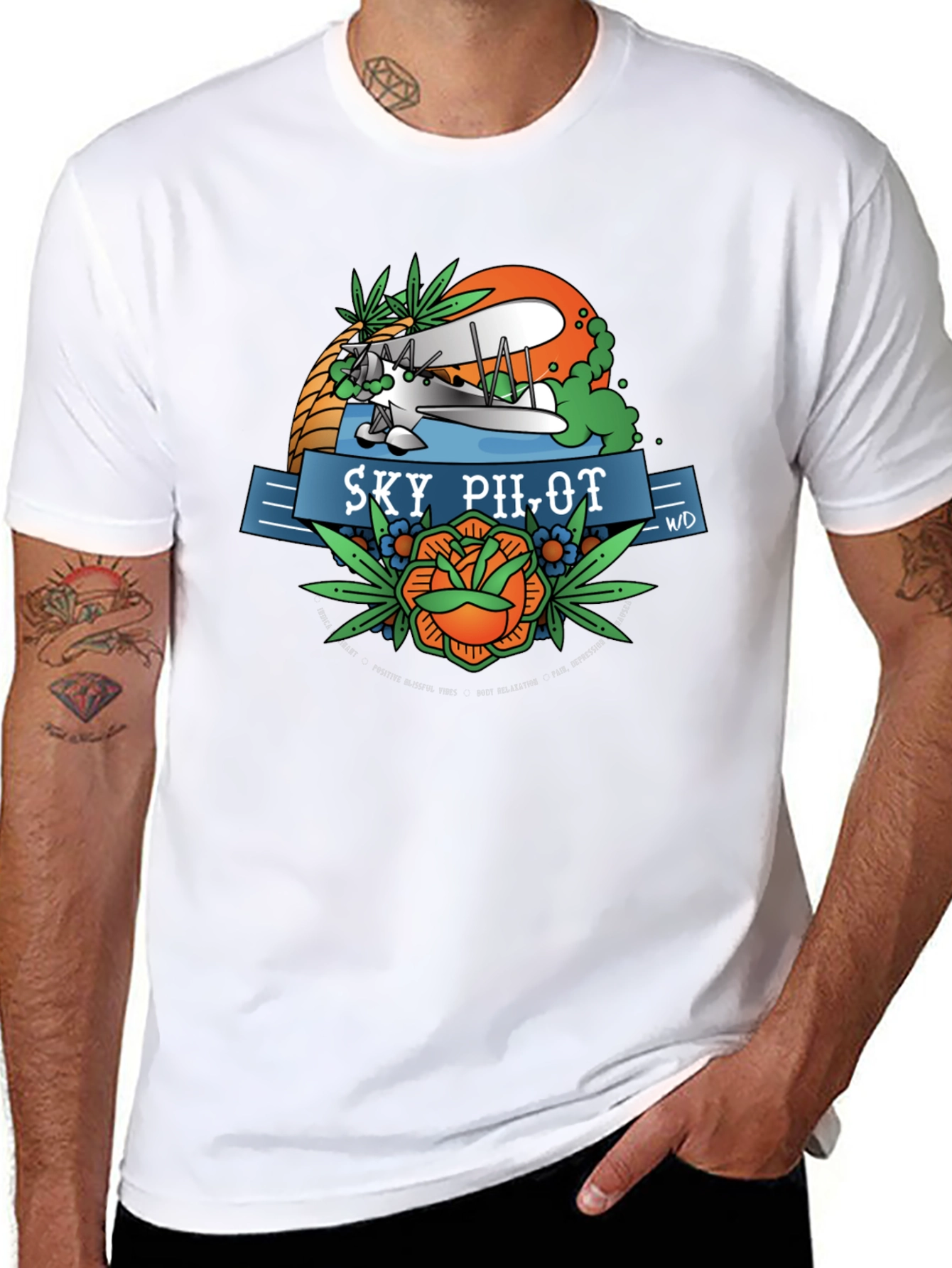 Sky Pilot Graphic Tee - Retro Aviation T-Shirt