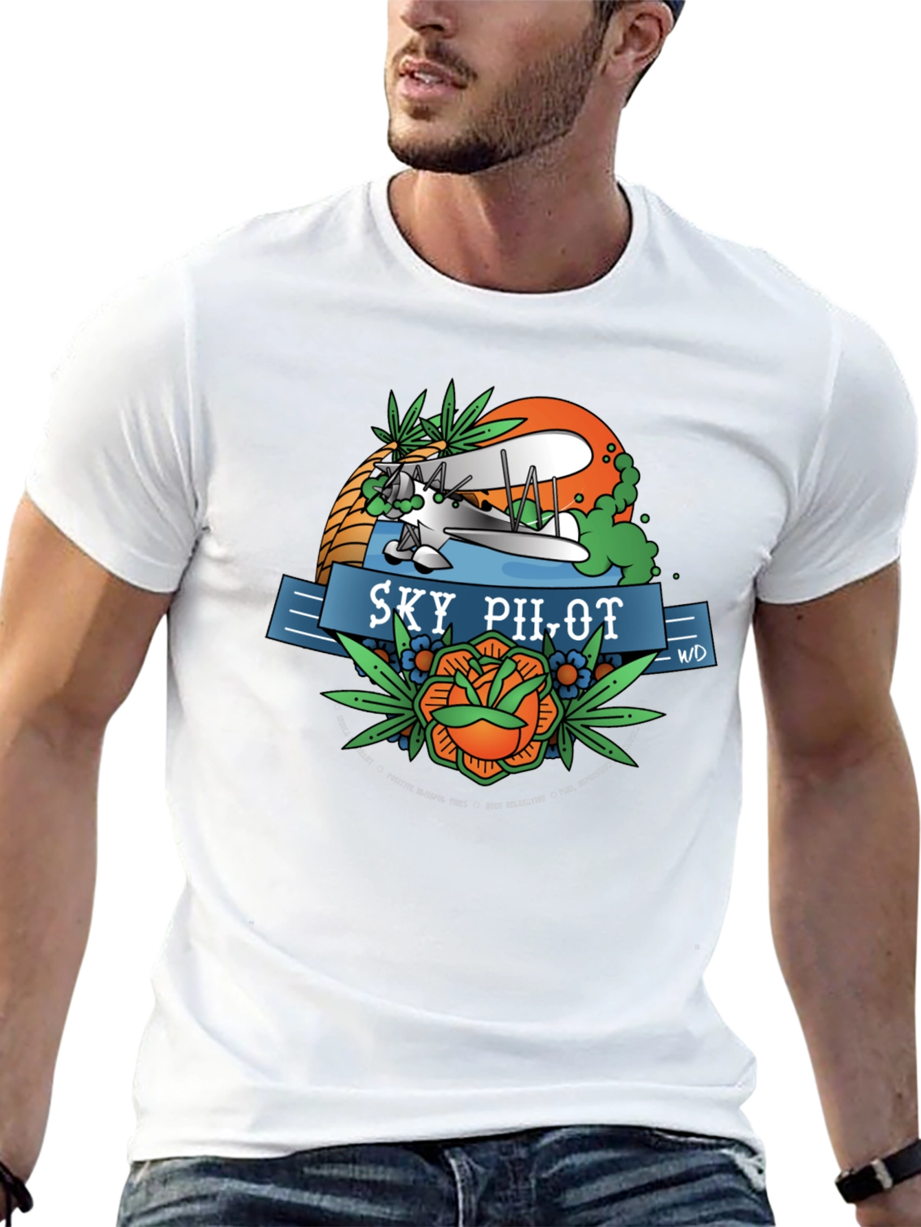 Sky Pilot Graphic Tee - Retro Aviation T-Shirt