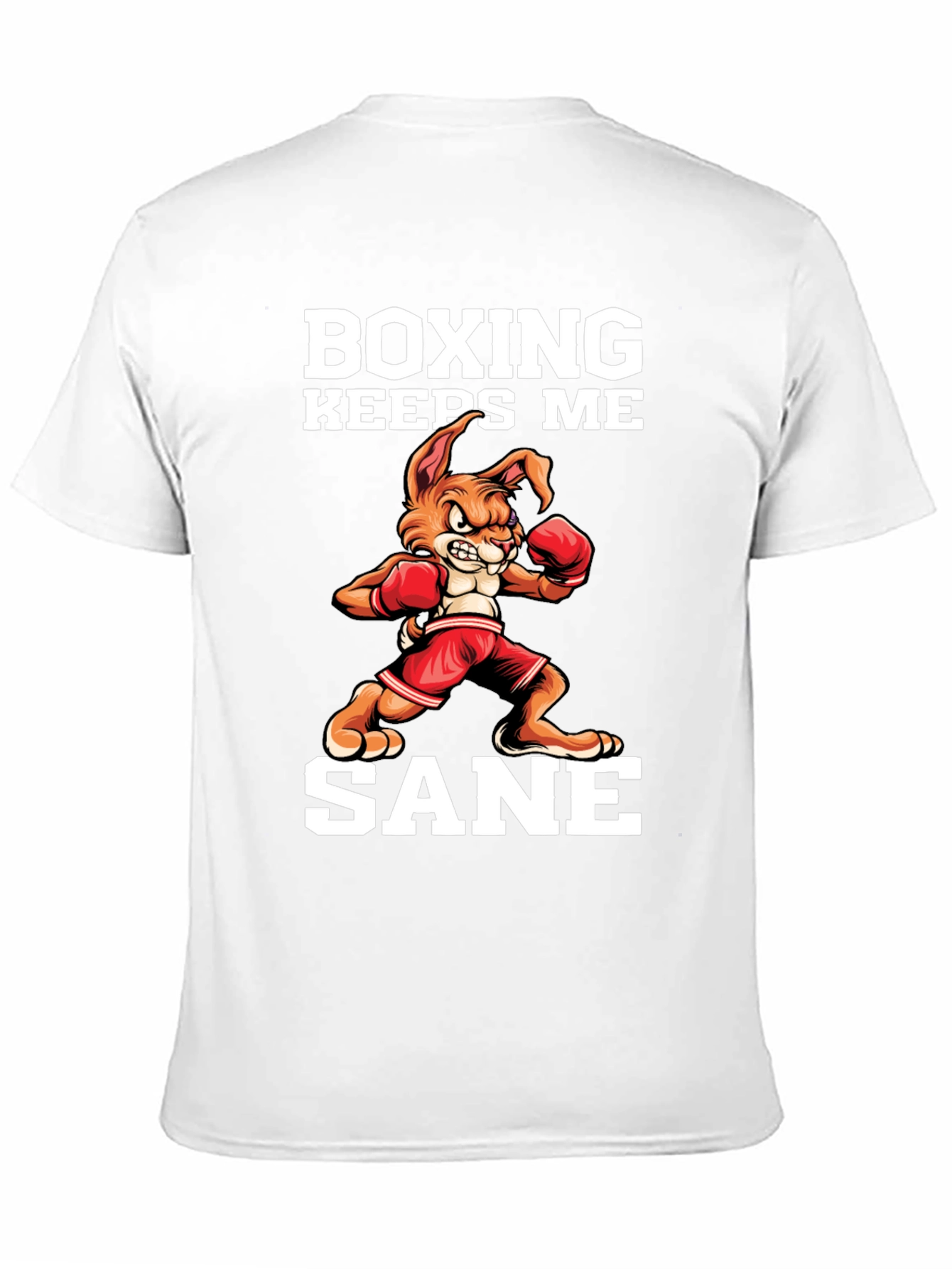 Boxing Keeps Me Sane Black T-Shirt