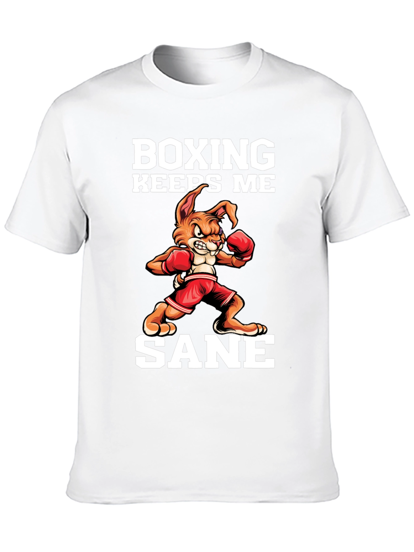 Boxing Keeps Me Sane Black T-Shirt