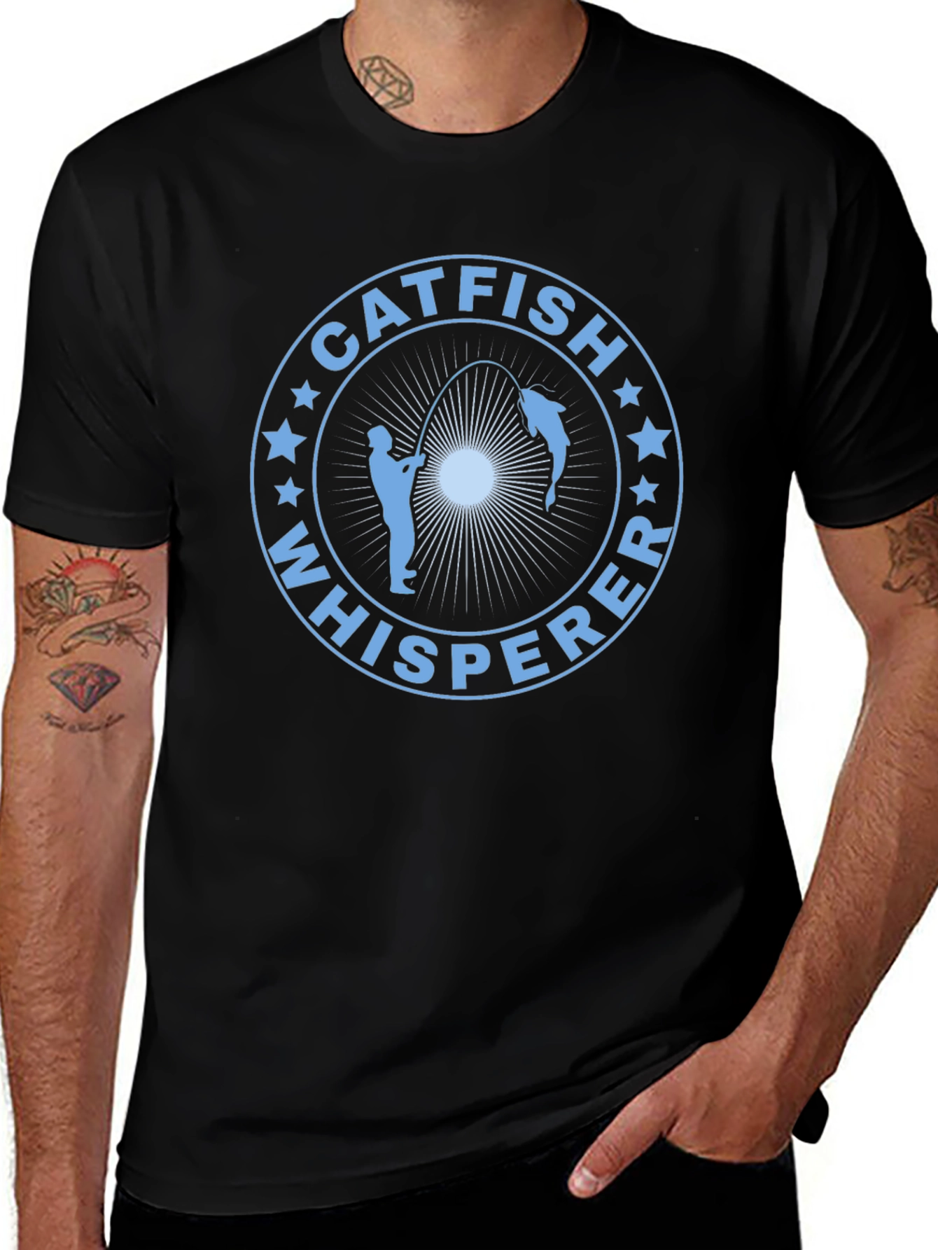 Catfish Whisperer Graphic Tee - Fishing Shirt