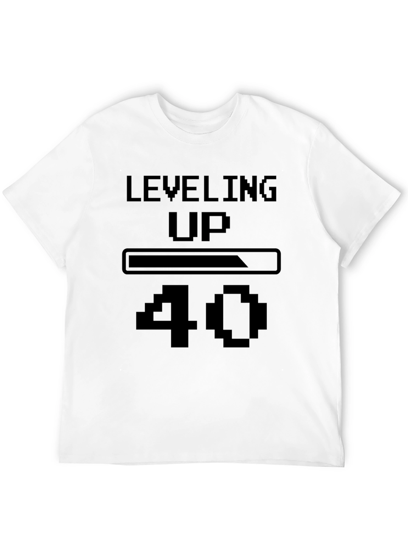 Leveling Up 40 Black T-Shirt